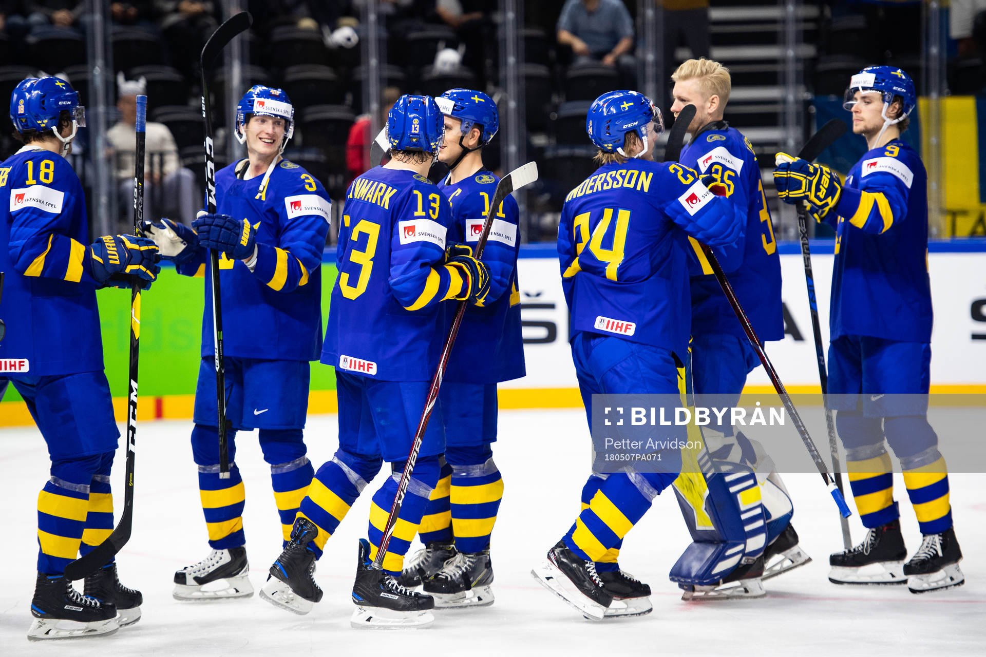 Sveriges John Klingberg, Mattias Janmark, Mikael Backlund,