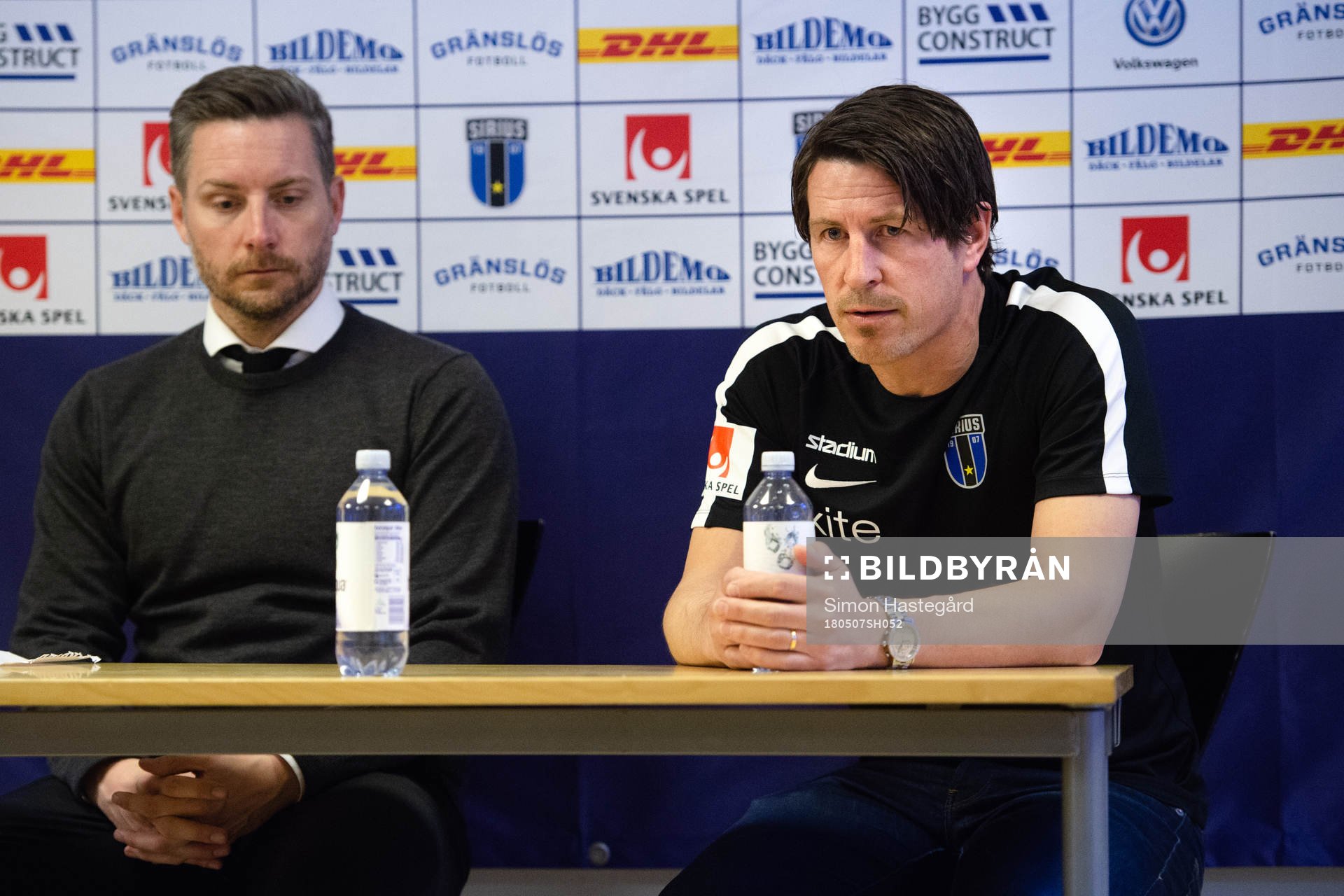 Örebros tränare Axel Kjäll och Sirius tränare Thomas