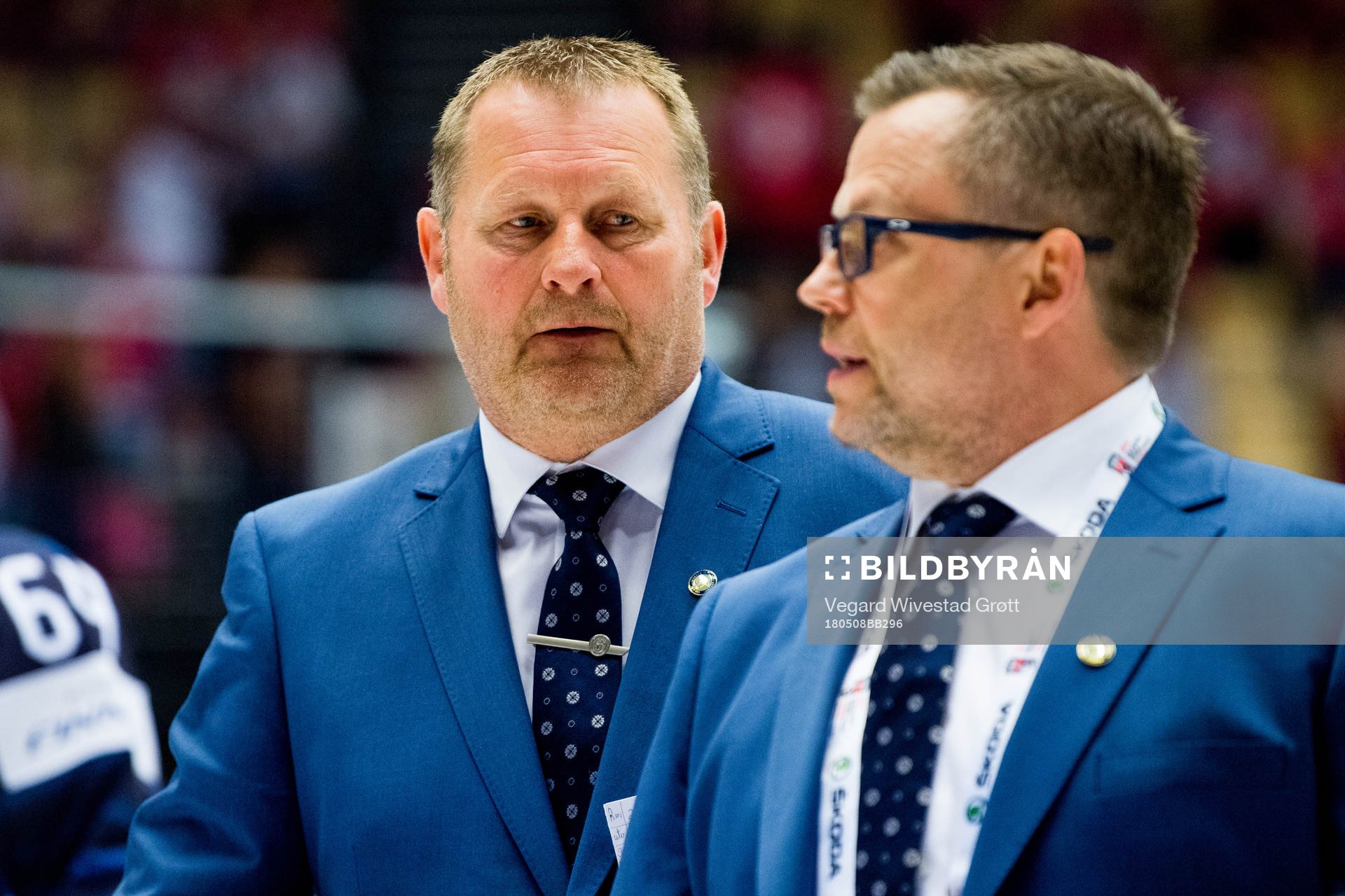 Petter Thoresen, head coach of Norway, and Sjur Robert