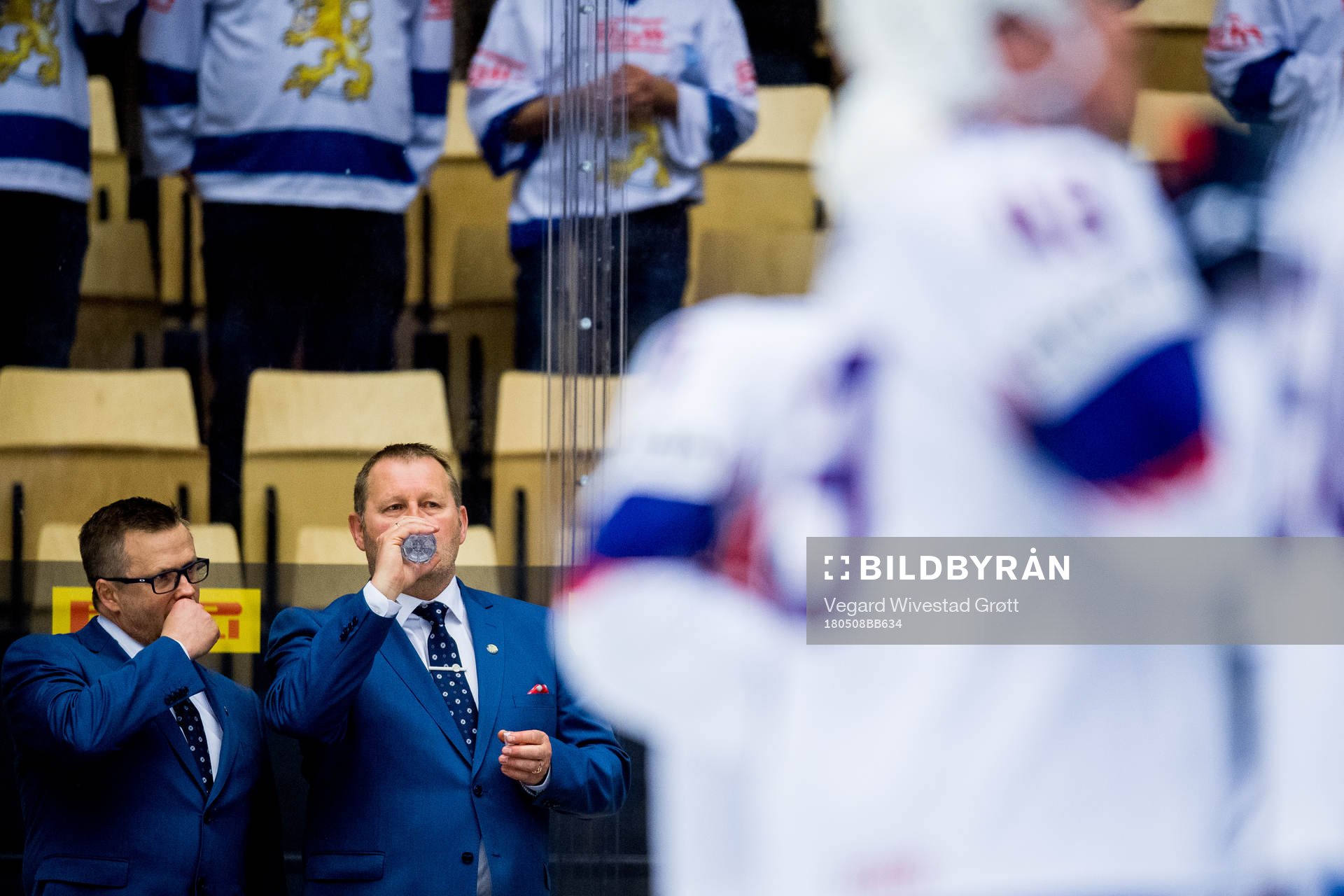 Sjur Robert Nilsen, assistant coach of Norway, and Petter