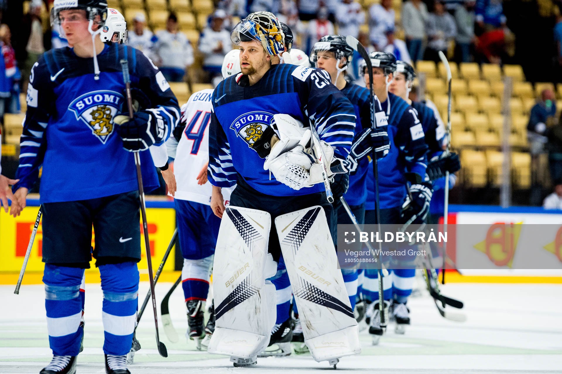 Goaltender Harri Sateri of Finland