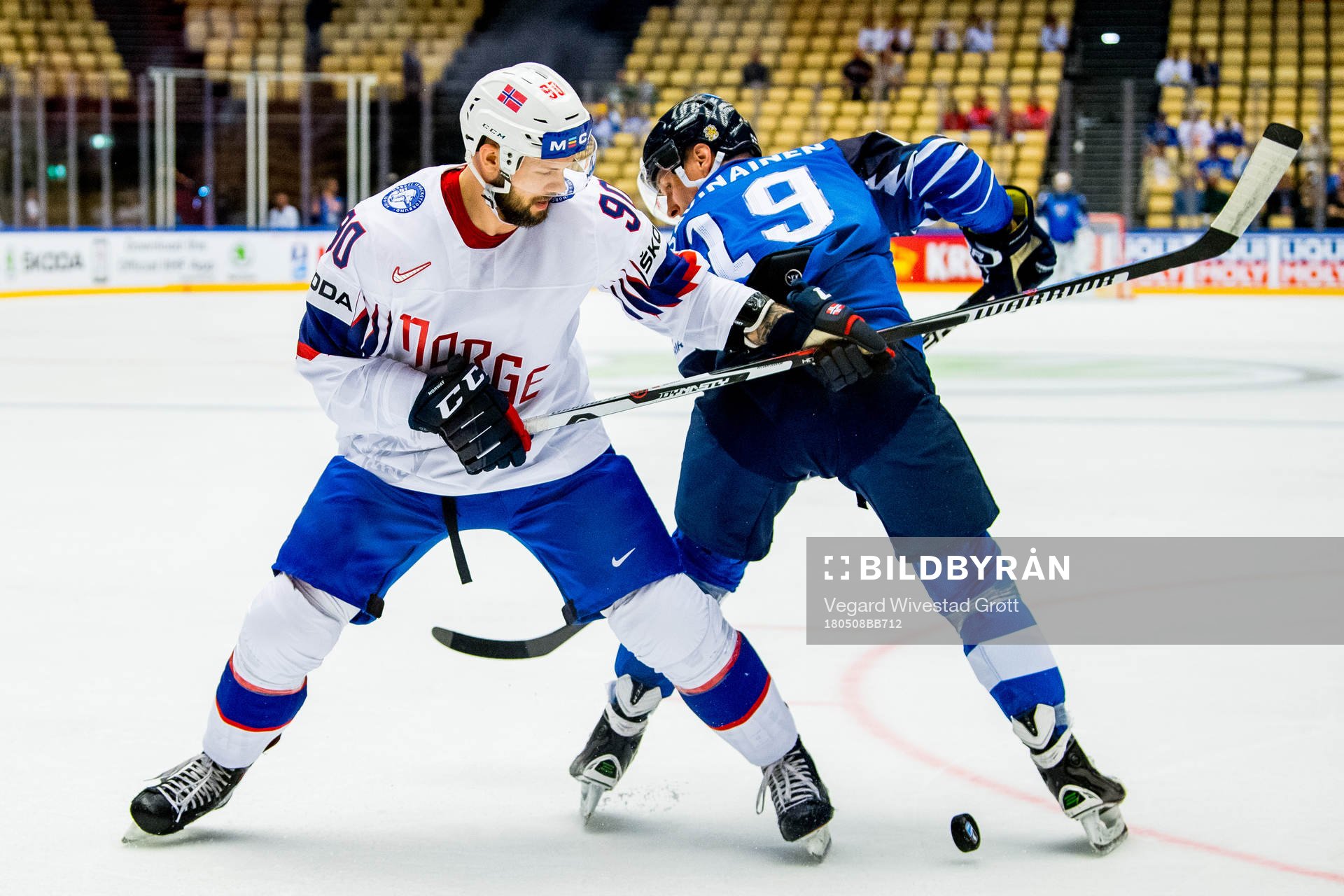 Daniel Sørvik of Norway and Veli-Matti Savinainen of