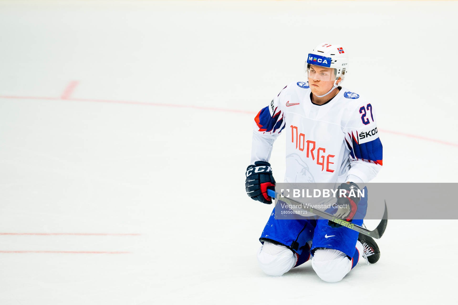 Ludvig Hoff of Norway looks dejected