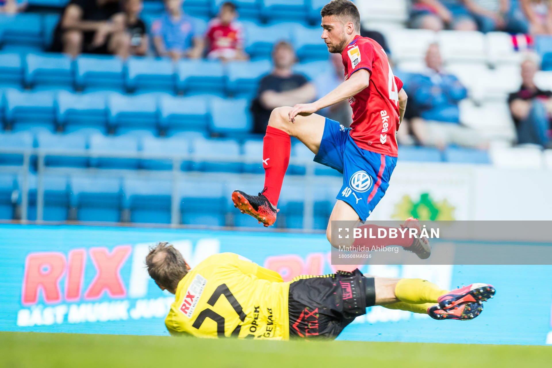 GAIS målvakt Alexander Nadj och Helsingborgs Mattias