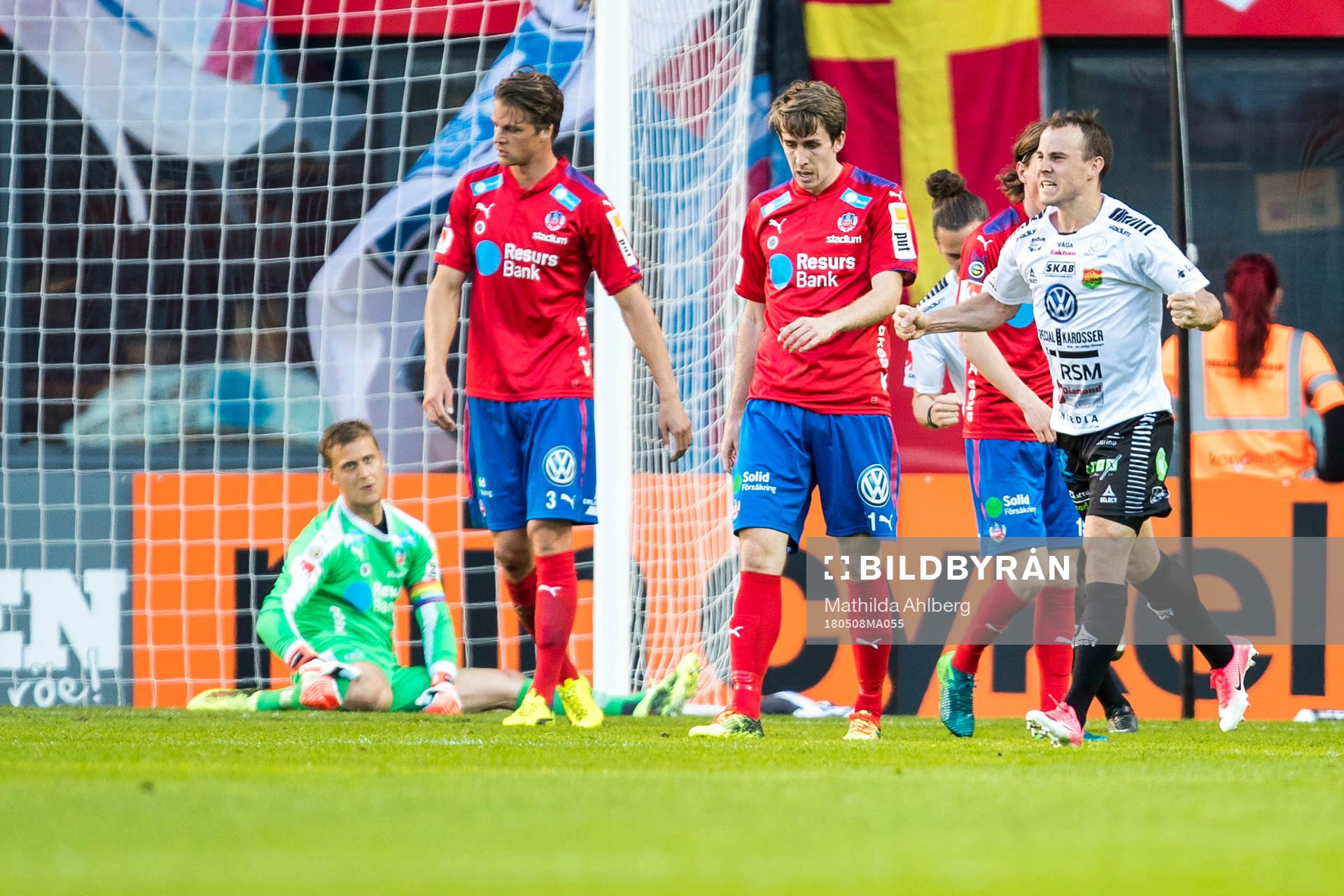 Helsingborgs spelare deppar samtidigt som GAIS Calle Wede
