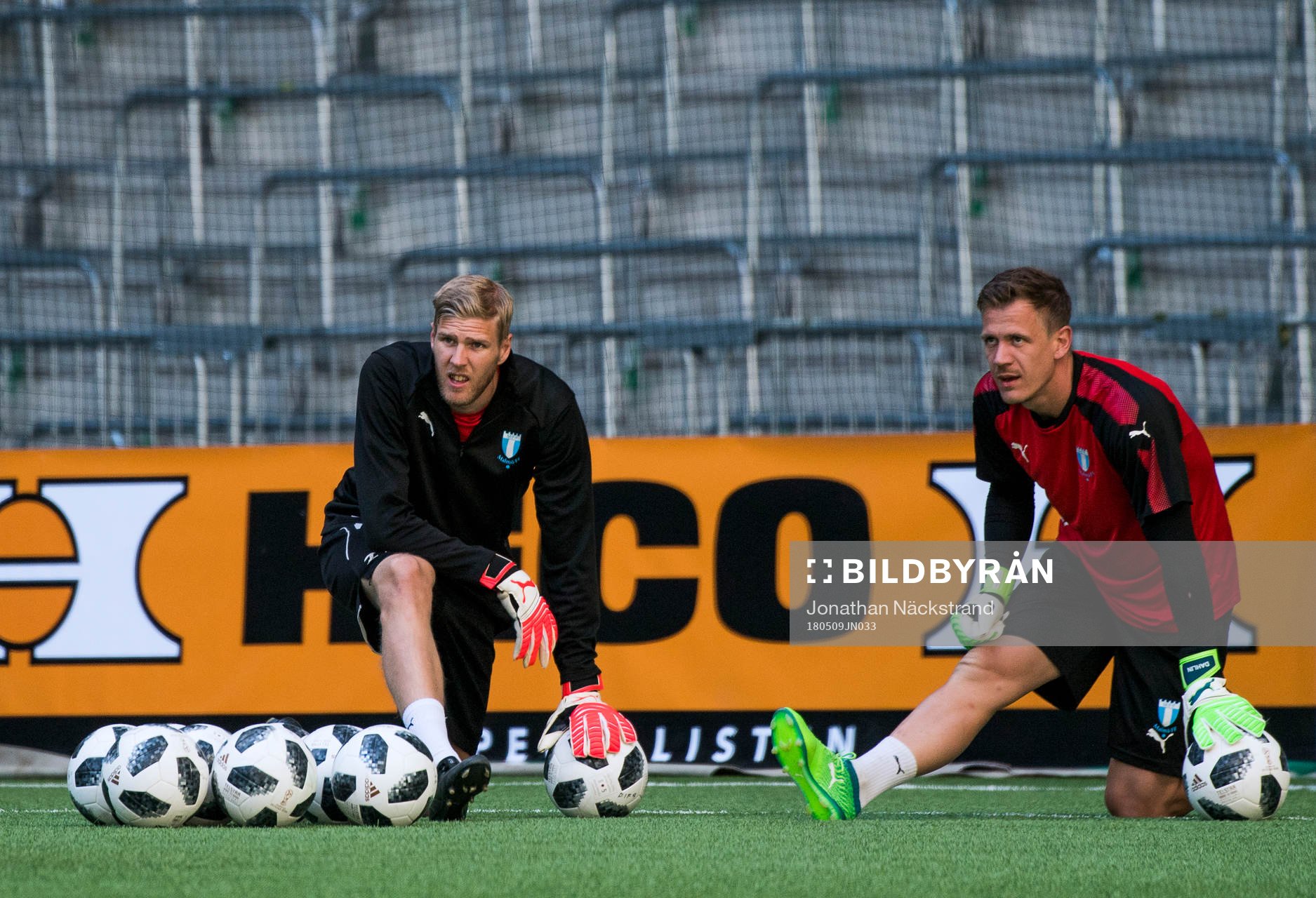 Målvakter Johan Dahlin och Fredrik Andersson