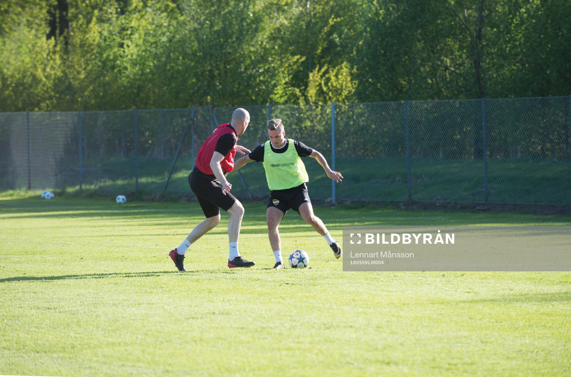 under  IFK Hässleholms träning i Hässleholm 9 maj 2018