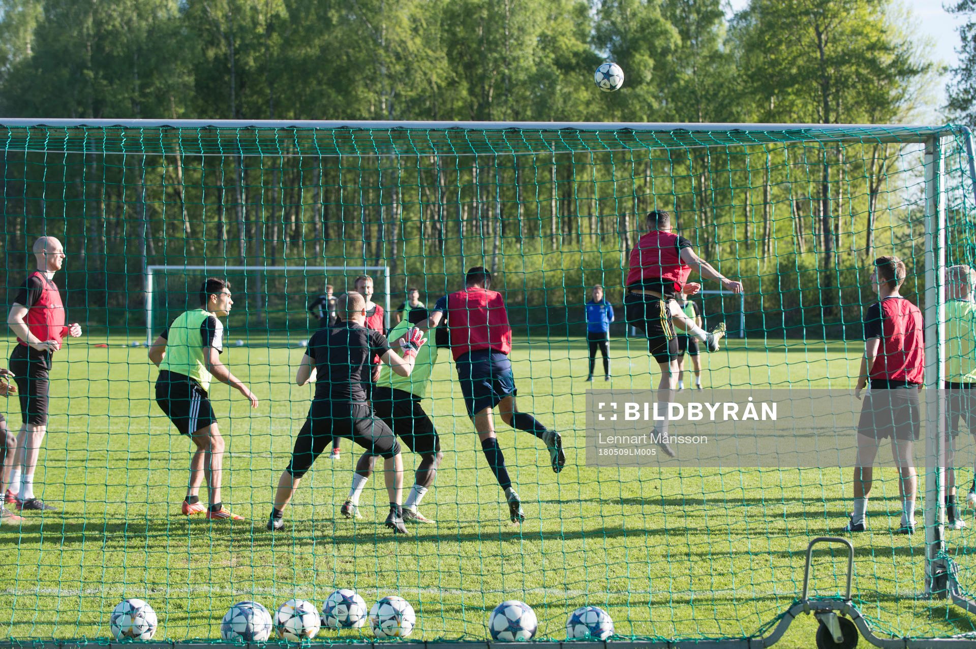 under  IFK Hässleholms träning i Hässleholm 9 maj 2018