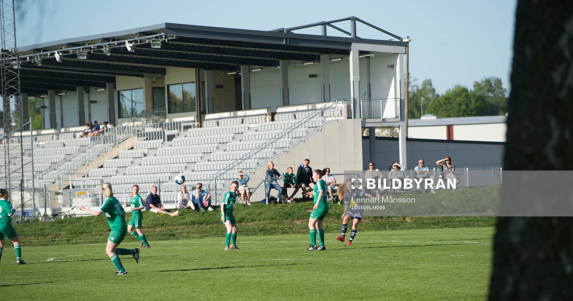 i FC Hessleholms flickors match i Hässleholm 9 maj 2018