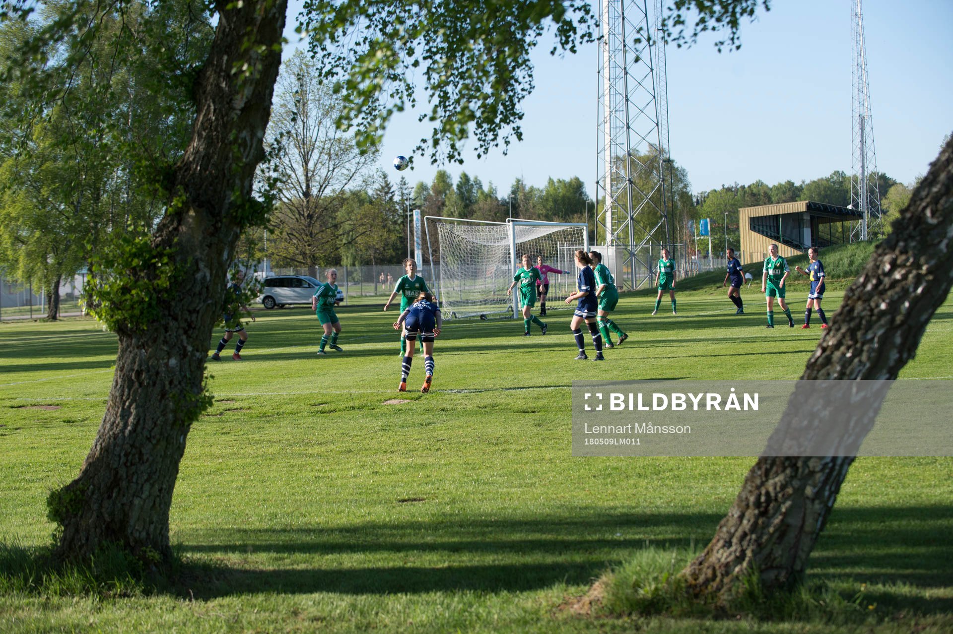 i FC Hessleholms flickors match i Hässleholm 9 maj 2018