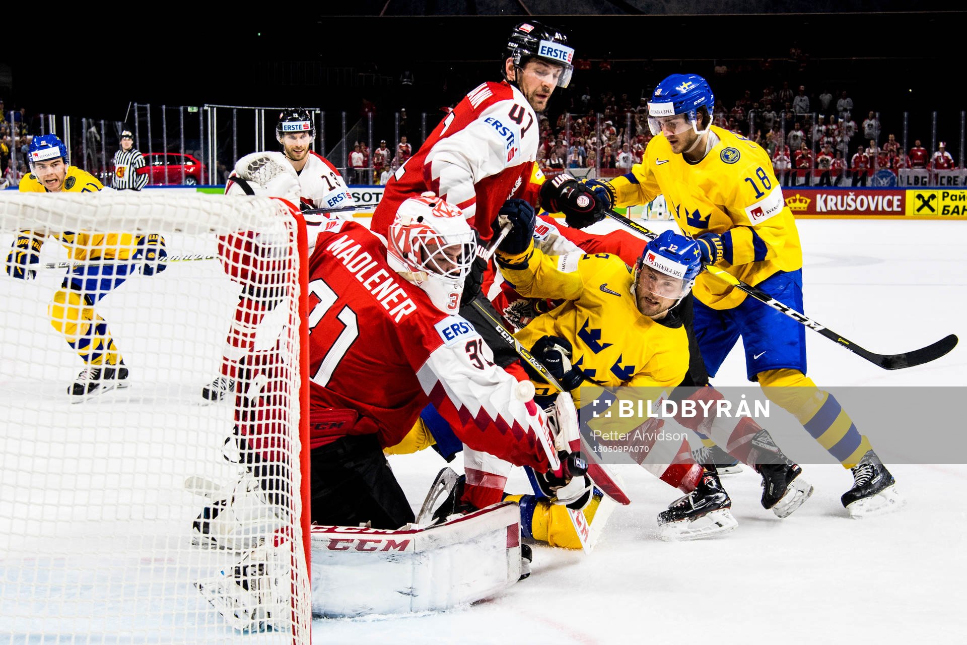 Sveriges Johan Larsson och Dennis Everberg