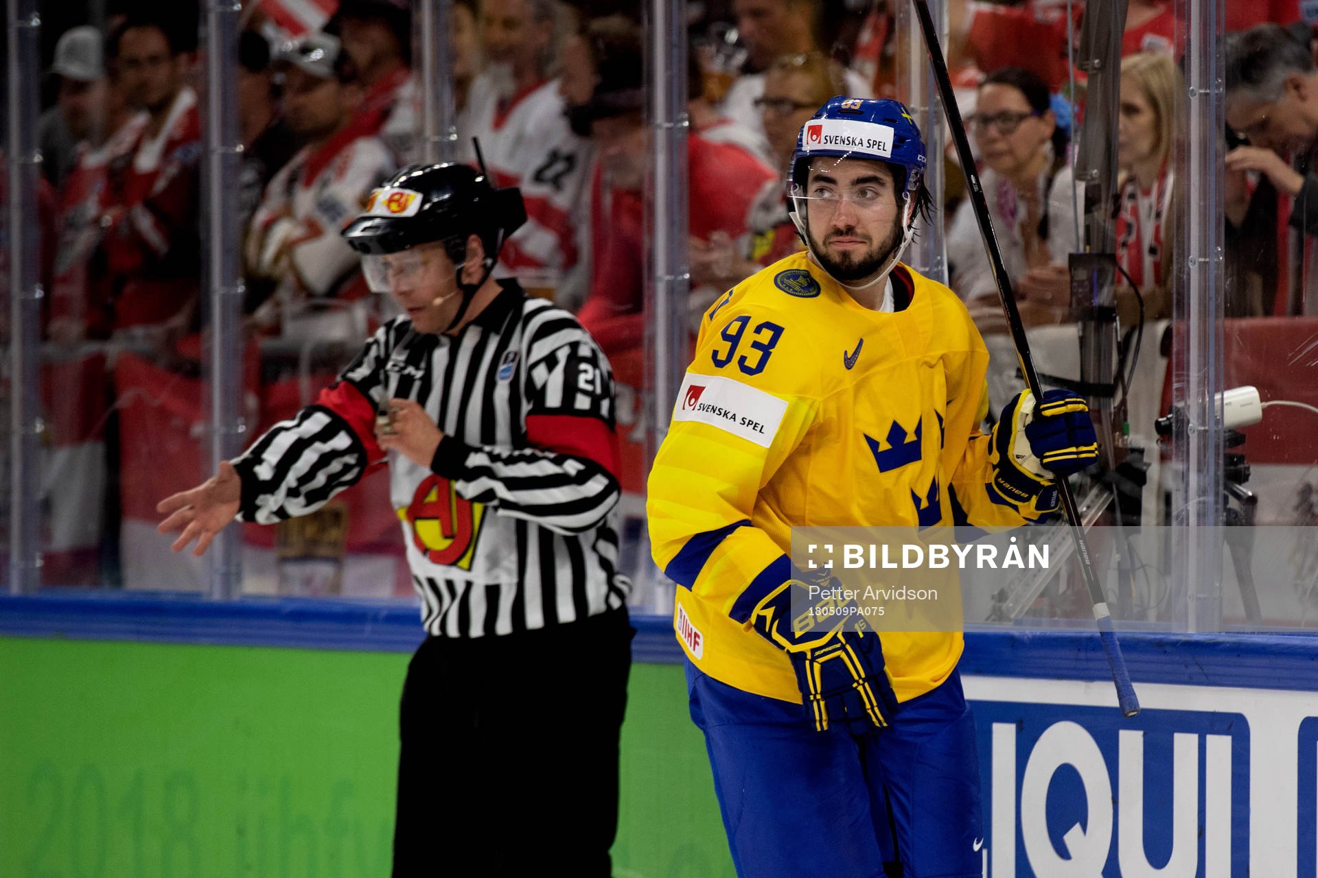 Sveriges Mika Zibanejad jublar