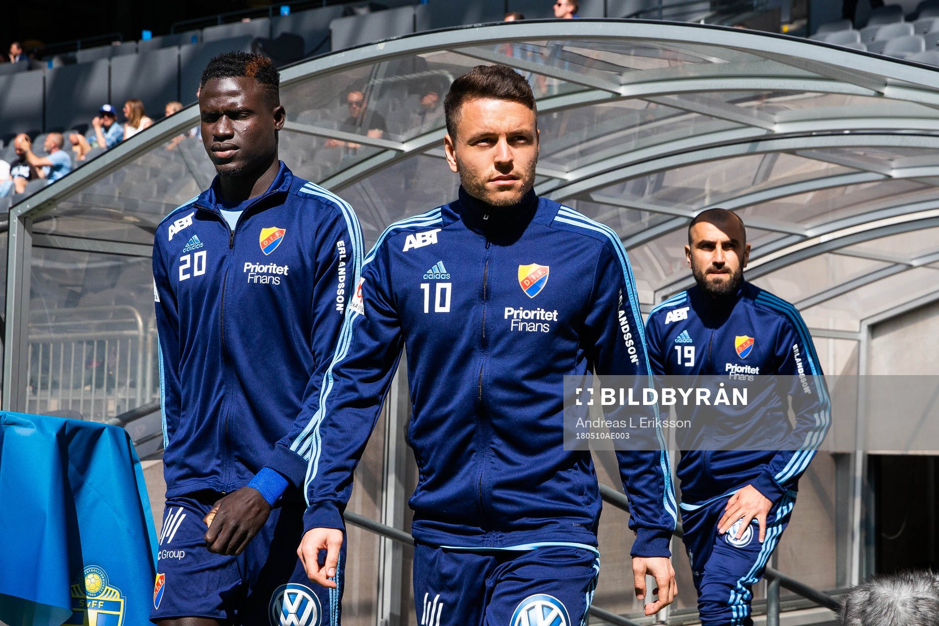 Djurgårdens Aliou Badji, Kerim Mrabti och Yura Movsisyan