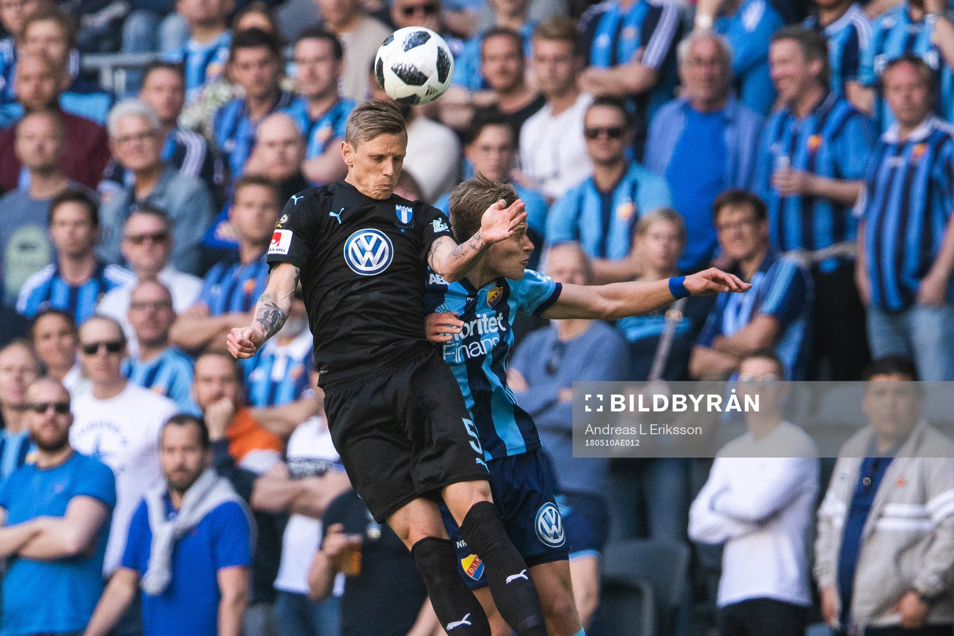 Malmö FFs Sören Rieks och Djurgårdens Felix Beijmo