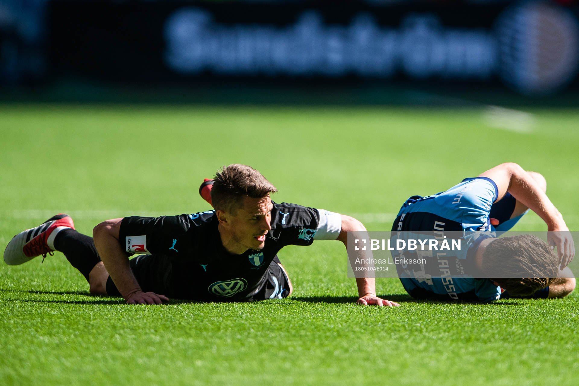 Malmö FFs Markus Rosenberg och Djurgårdens Jacob Une