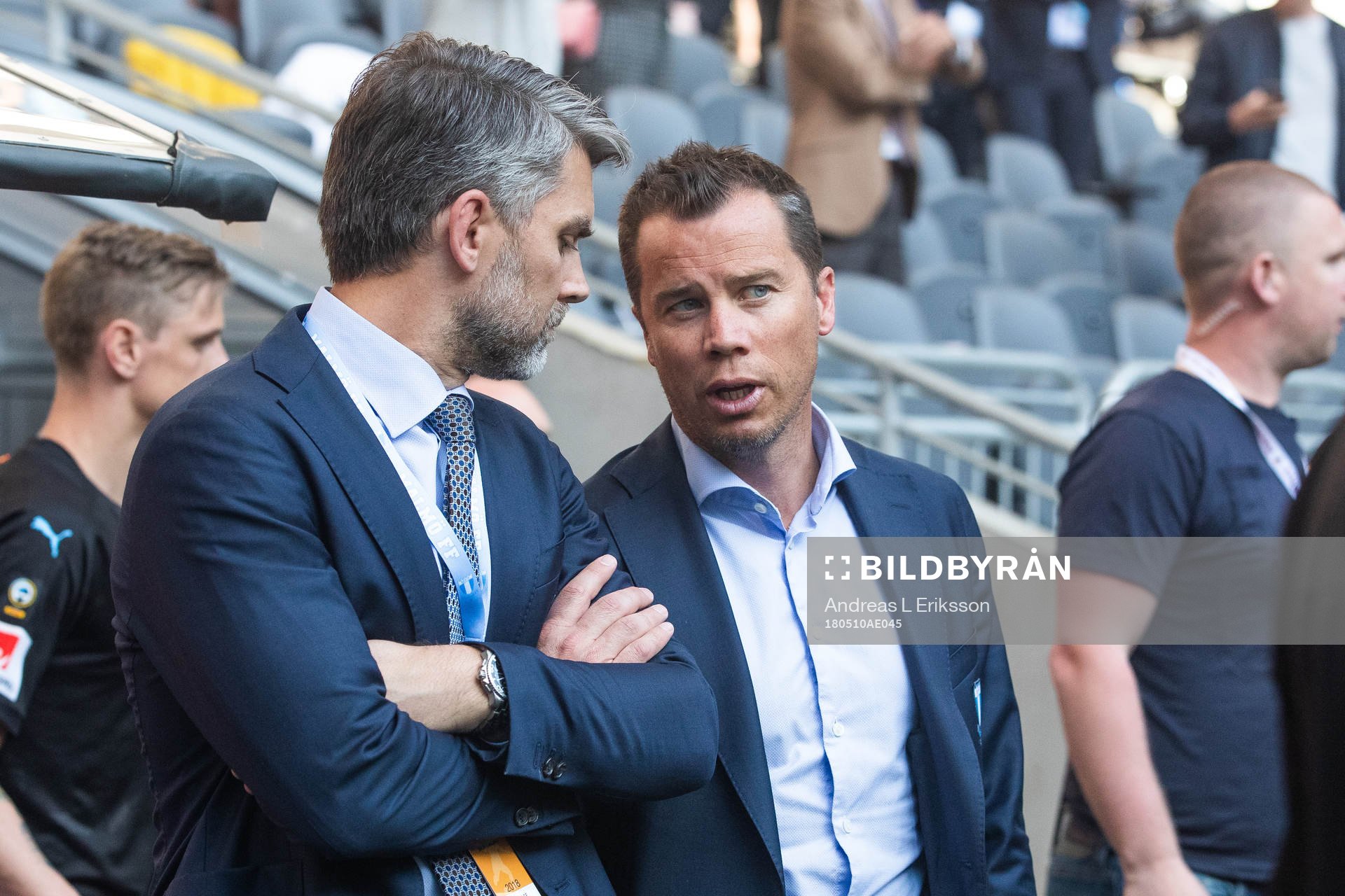 Malmö FFs VD Niclas Carlnén och sportchef Daniel Andersson