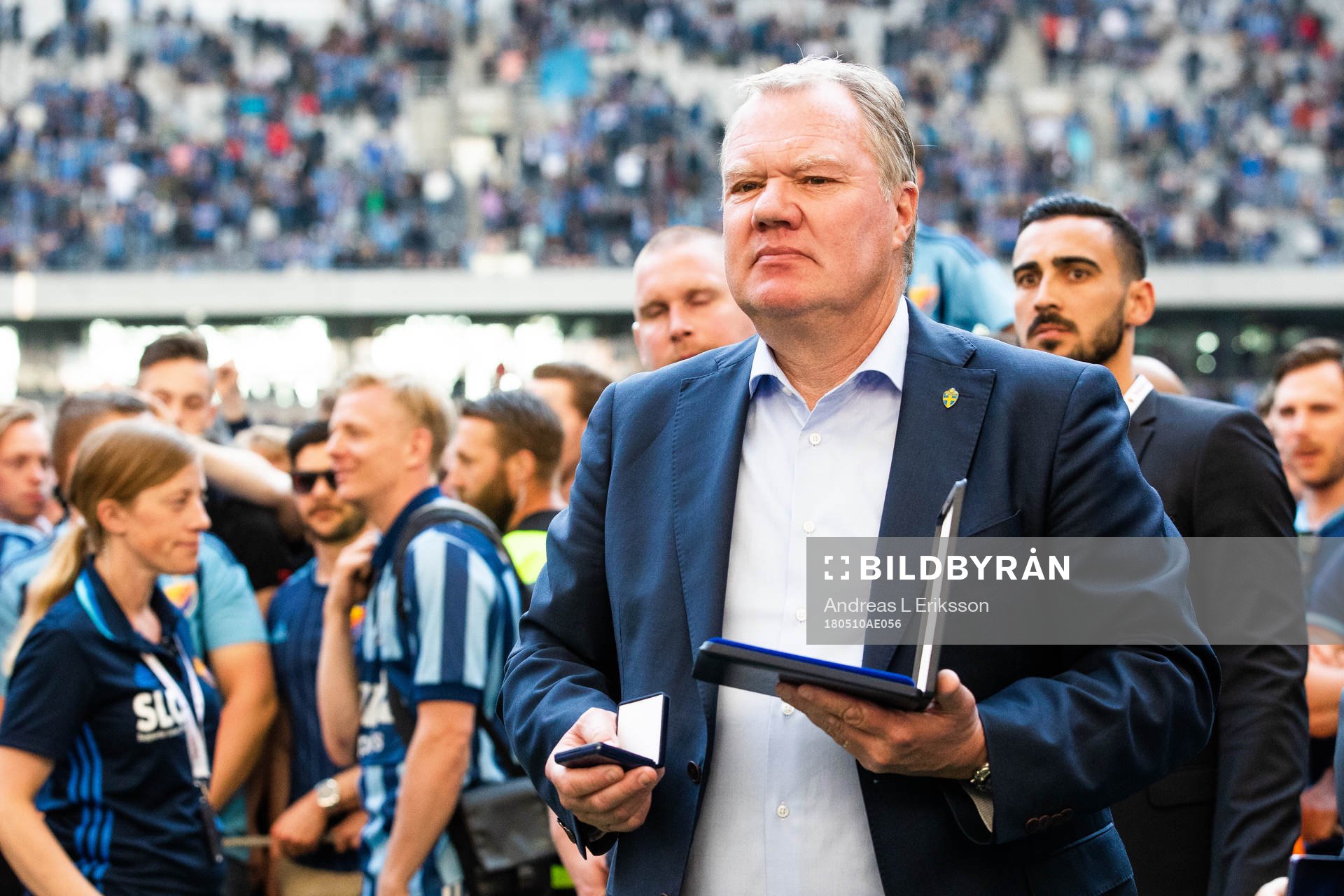 Svenska fotbollsförbundets ordförande Karl-Erik Nilsson