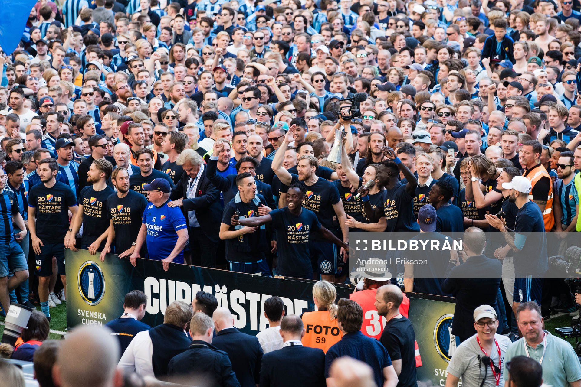 Djurgårdens spelare jublar