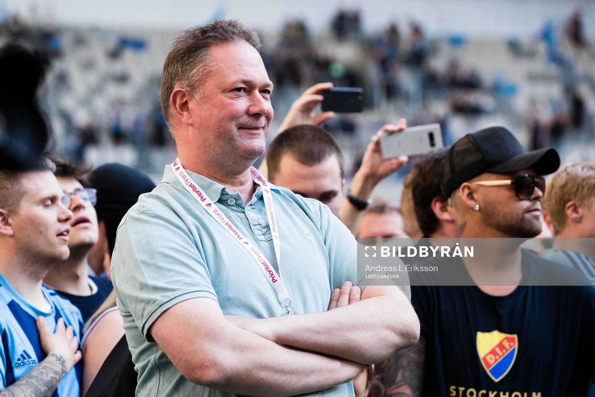 Djurgårdens vd Henrik Berggren jublar
