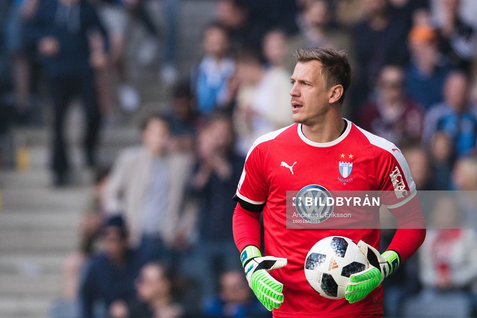 Malmö FFs målvakt Johan Dahlin