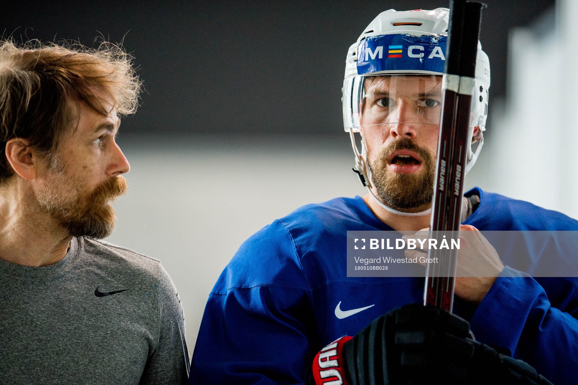 Ole Fosse, team doctor of Norway, and Jonas Holøs