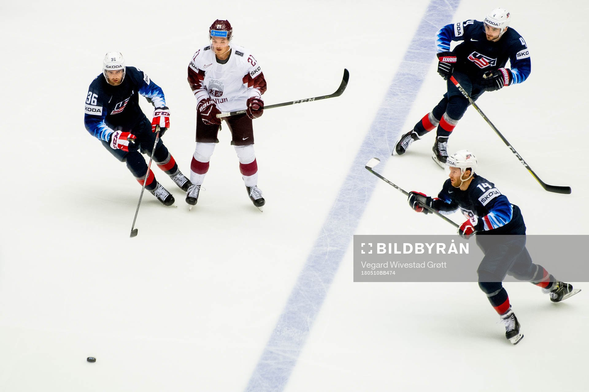 Colin White of USA, Rudolfs Balcers of Latvia, Will Butcher