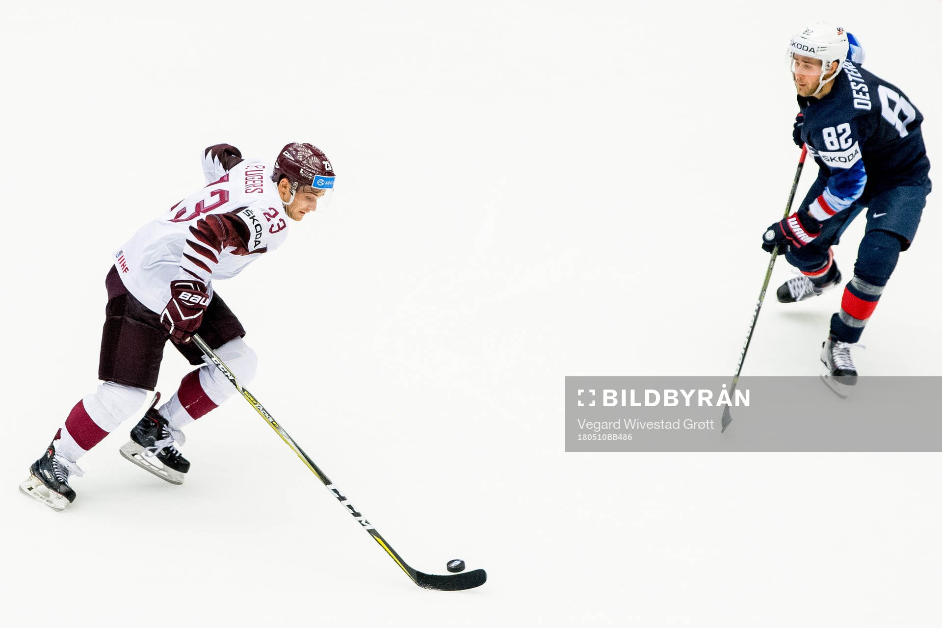 Teodors Blugers of Latvia and Jordan Oesterle of USA