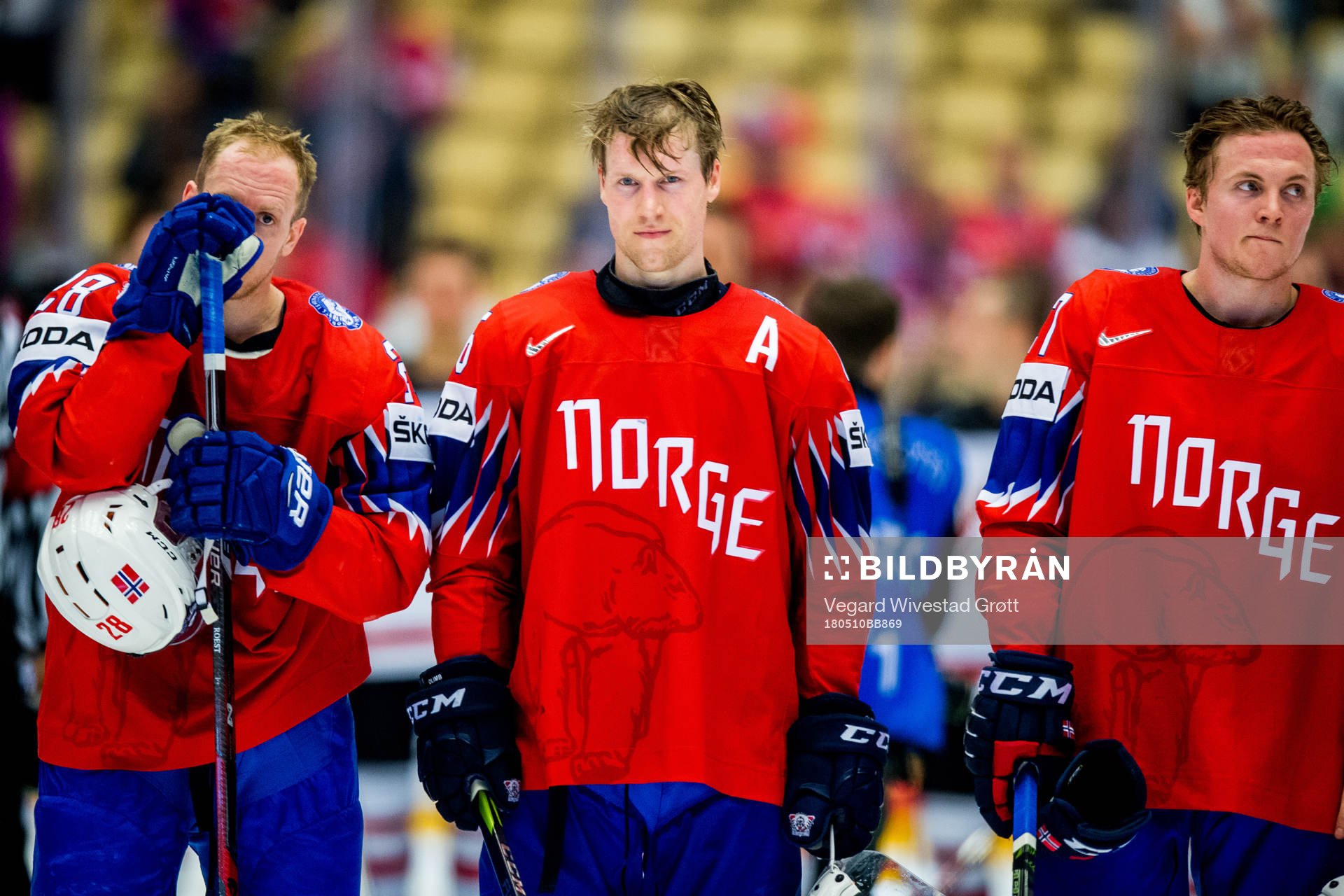 Niklas Roest, Ken Andre Olimb and Ludvig Hoff of Norway