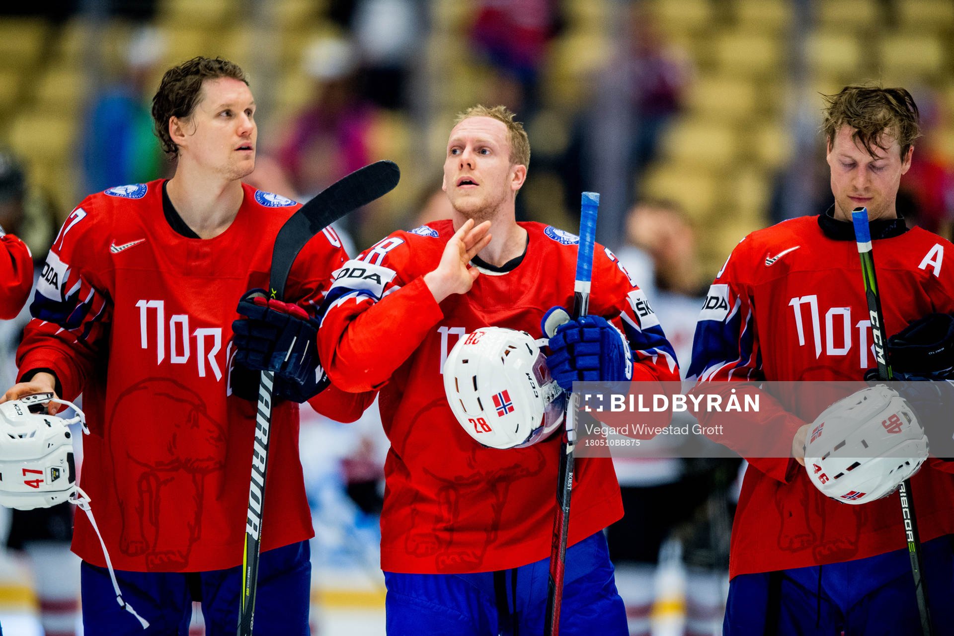 Alexander Bonsaksen, Niklas Roest and Mathis Olimb of Norway