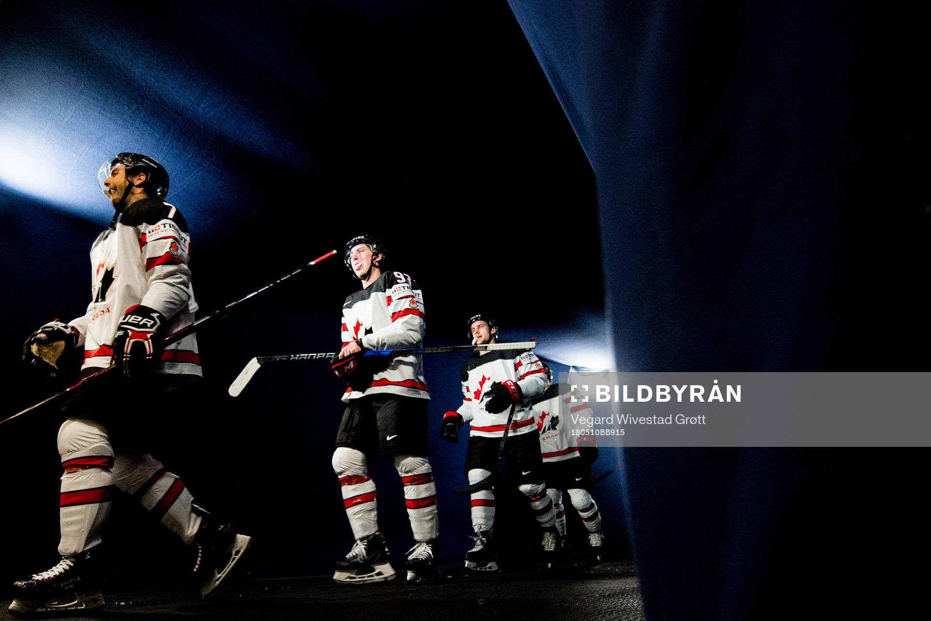 Jordan Eberle and Ryan Nugent-Hopkins of Canada