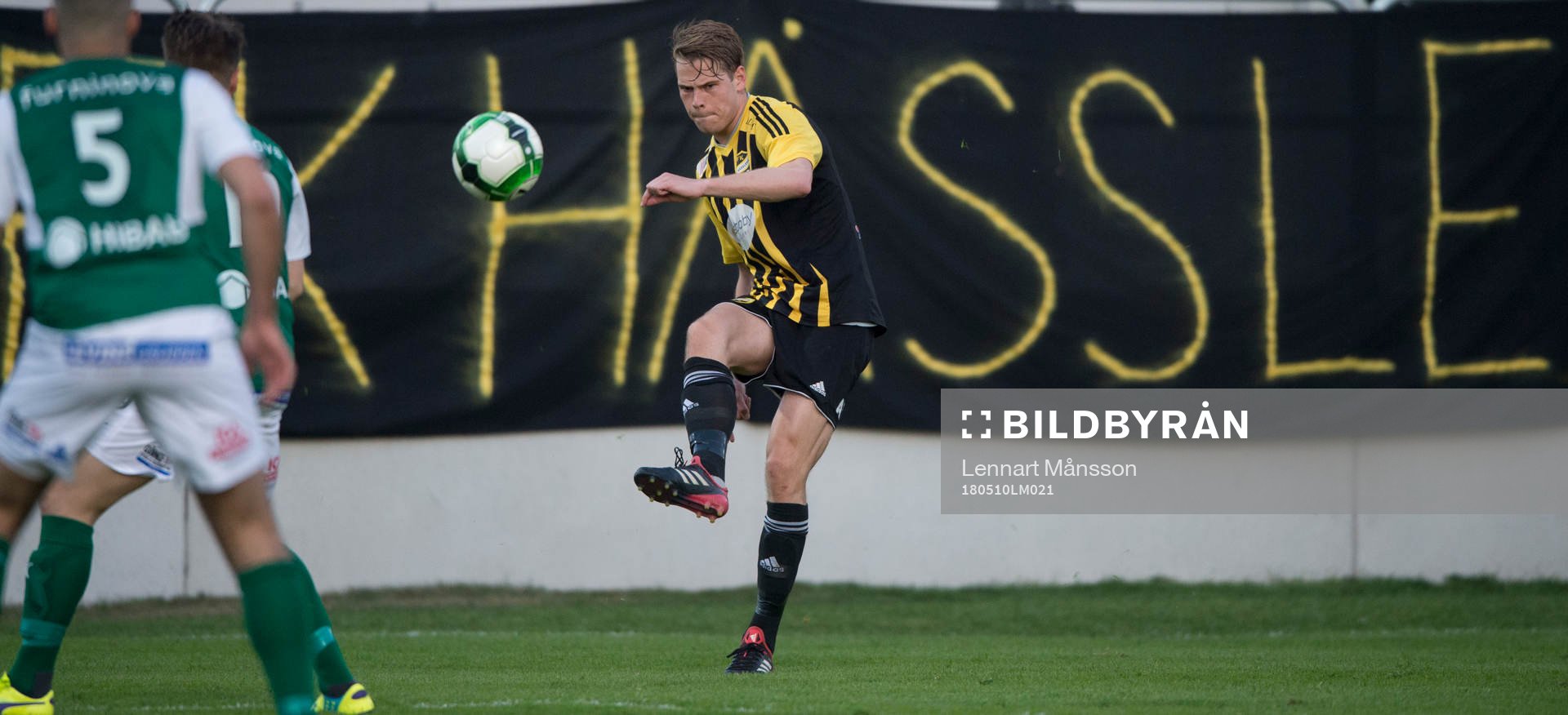 IFK Hässleholms Filip Ranmo i matchen i division 2 mellan