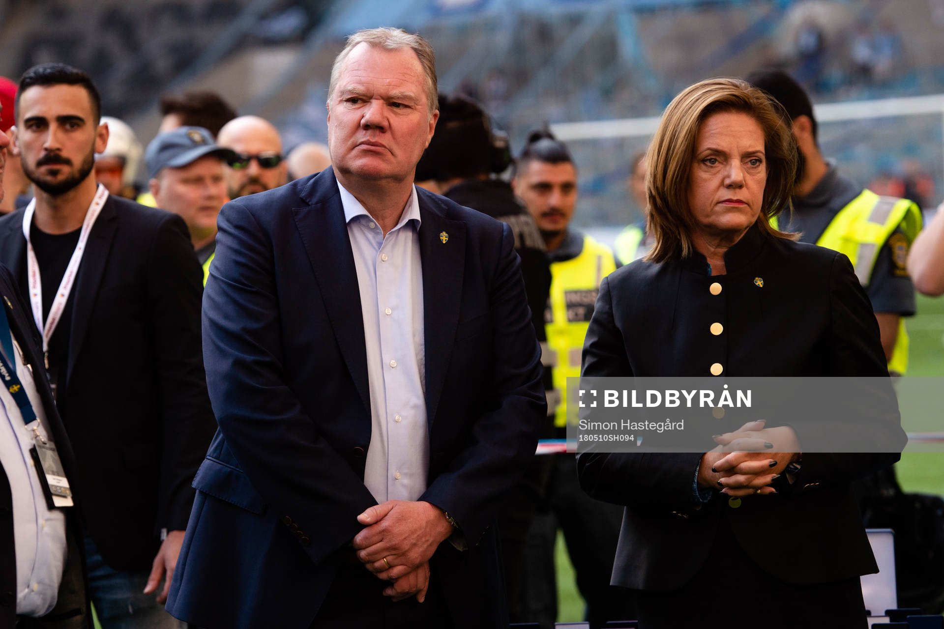 Annika Grälls, ordförande Elitfotboll Dam och Karl-Erik