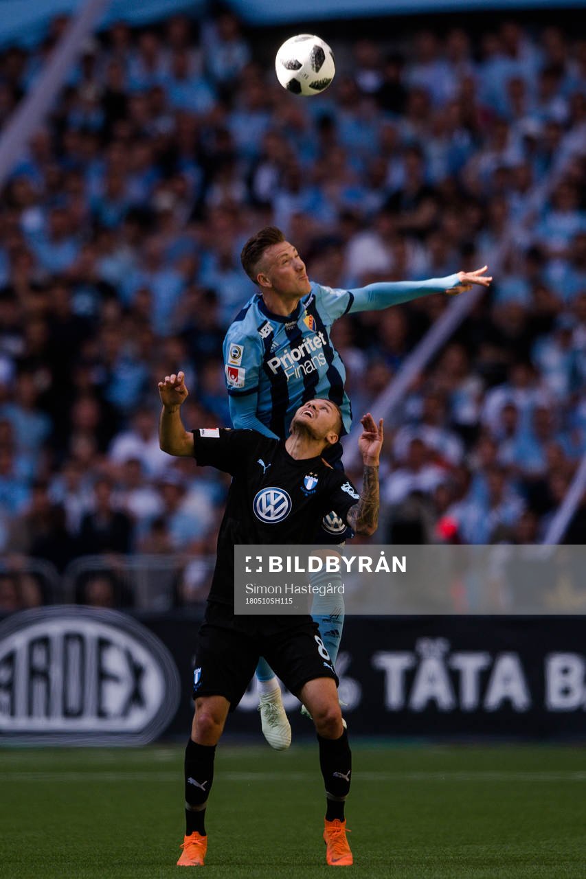 Djurgårdens Fredrik Ulvestad och Malmö FFs Arnór Ingvi