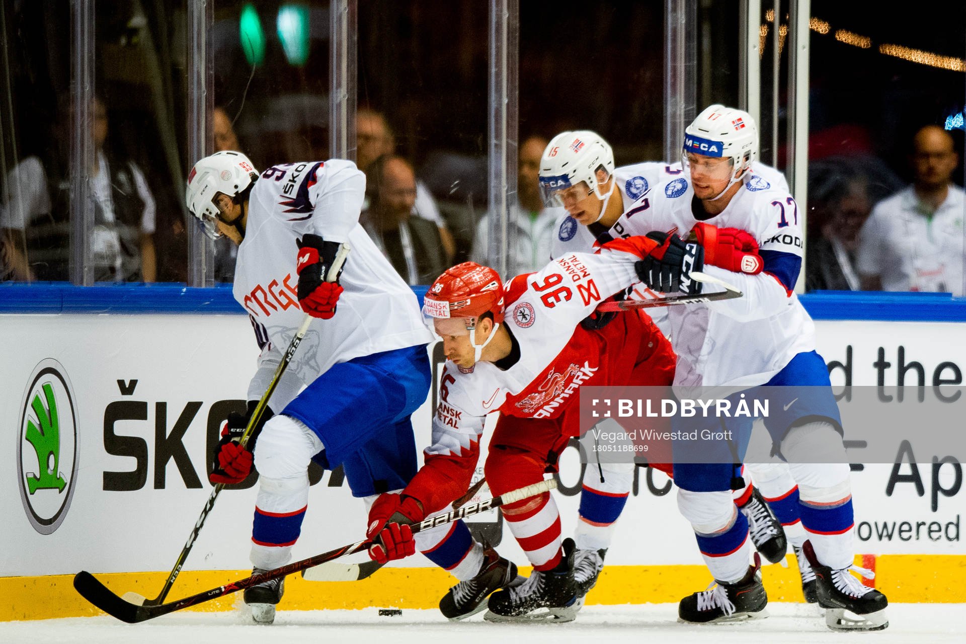 Thomas Valkvæ Olsen of Norway, Jannik Hansen of Denmark,