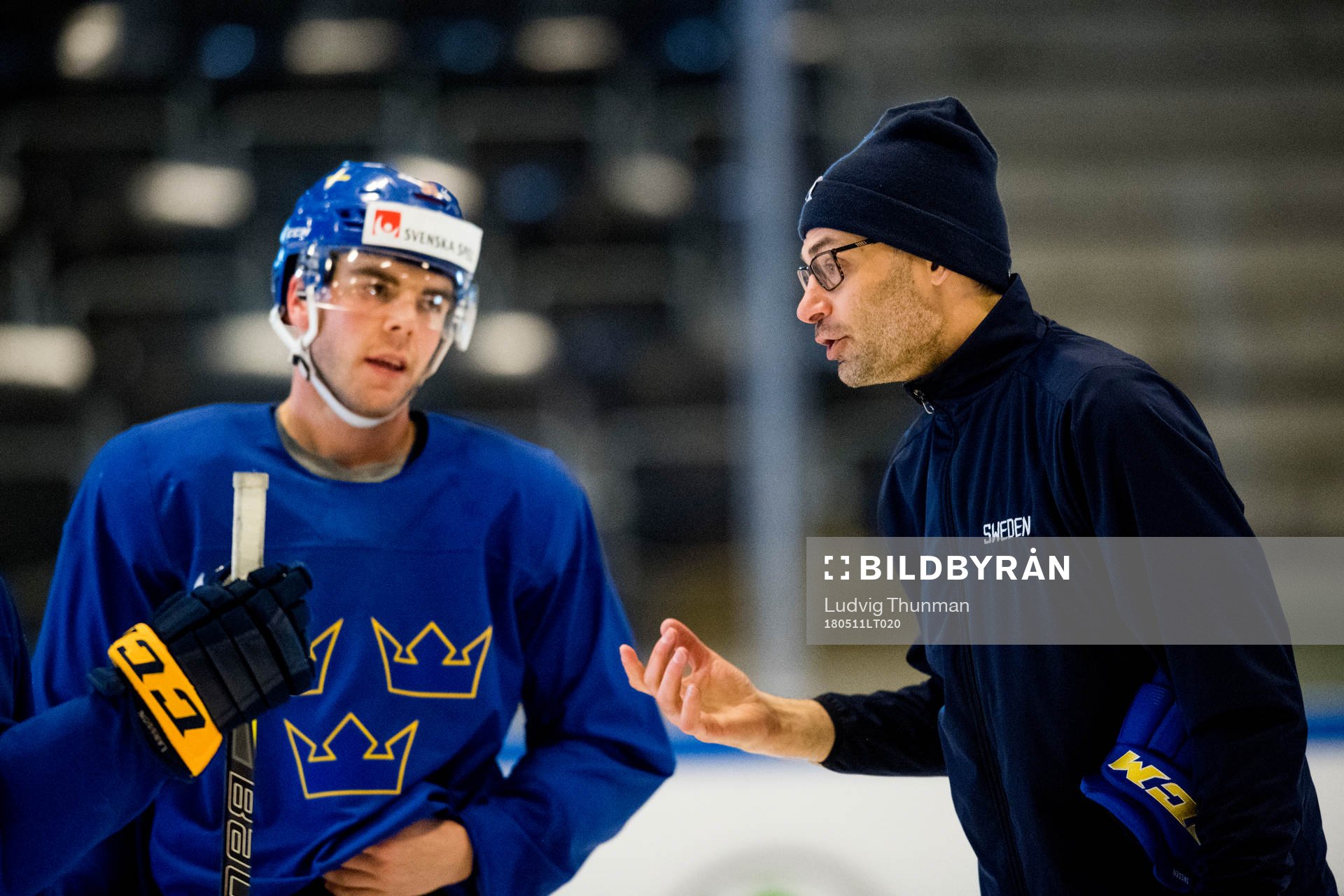Magnus Pääjärvi-Svensson och assisterande tränare Peter
