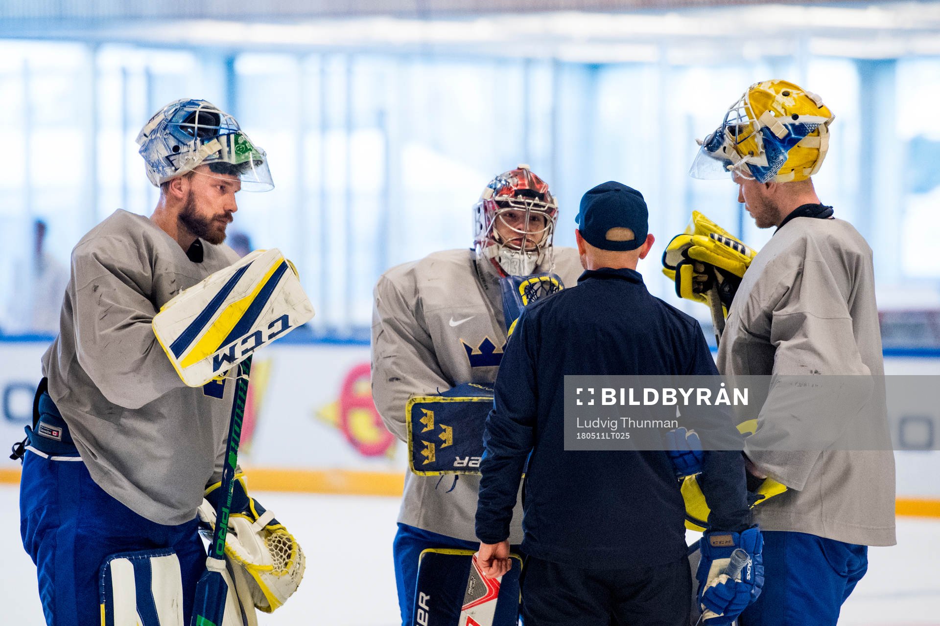 Målvakt Anders Nilsson, målvakt Filip Gustavsson och