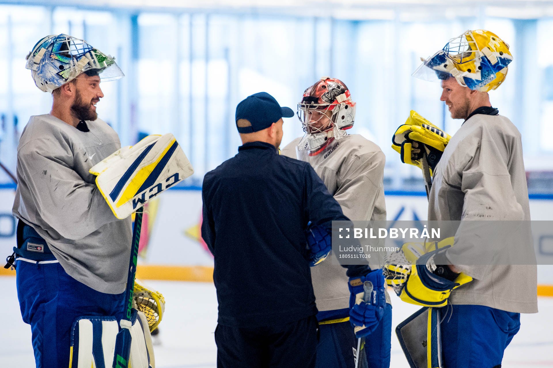 Målvakt Anders Nilsson, målvakt Filip Gustavsson och