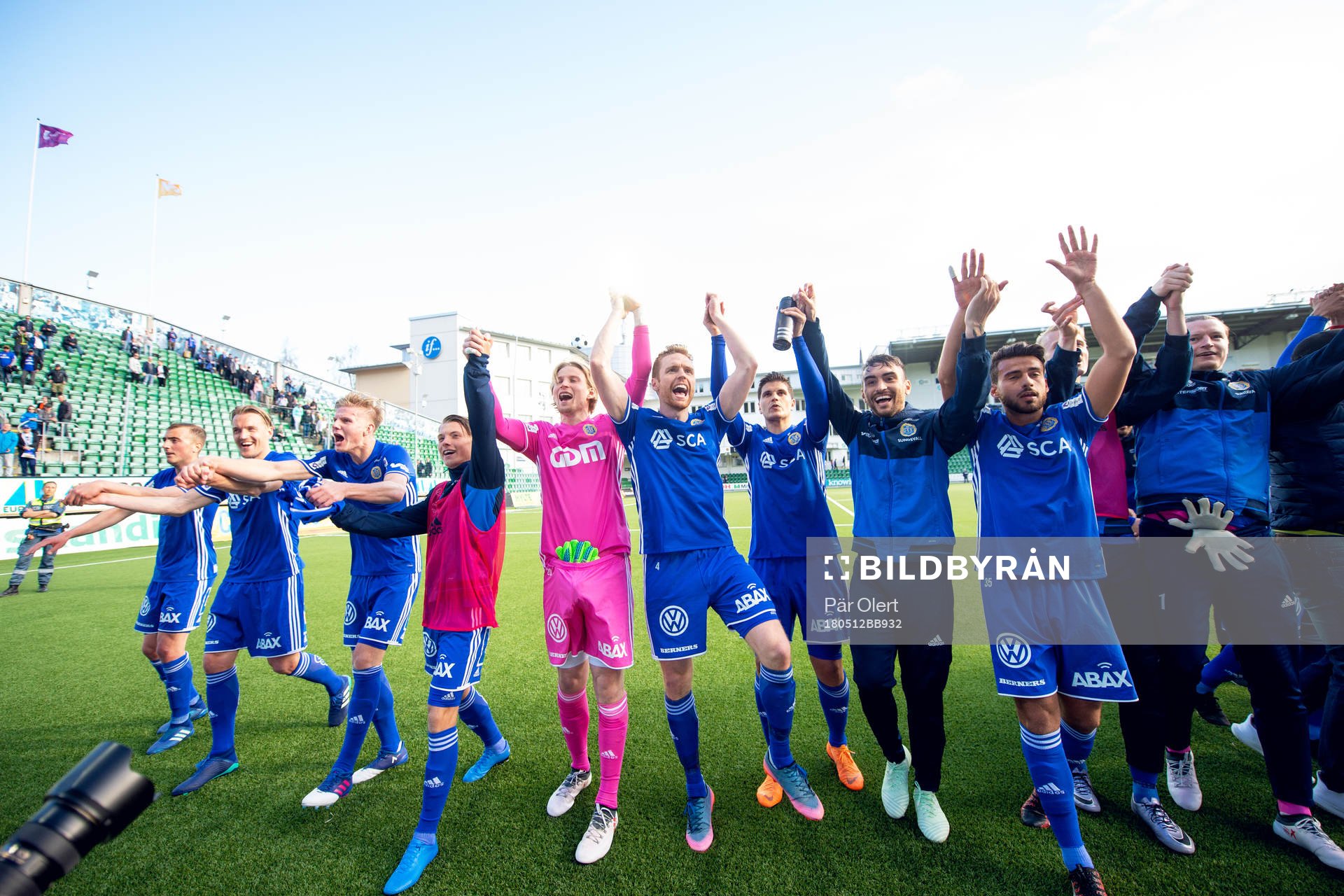 Sundsvalls spelare jublar