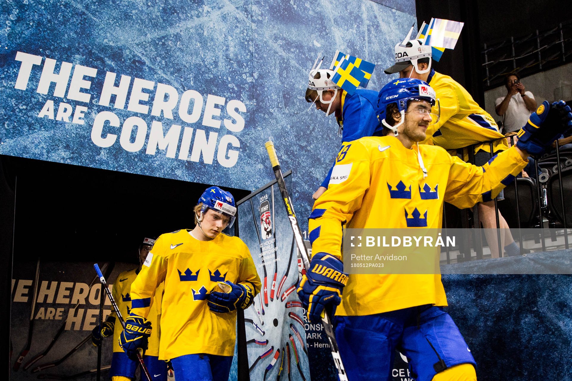 Sveriges Lias Andersson och Dennis Everberg gör entré