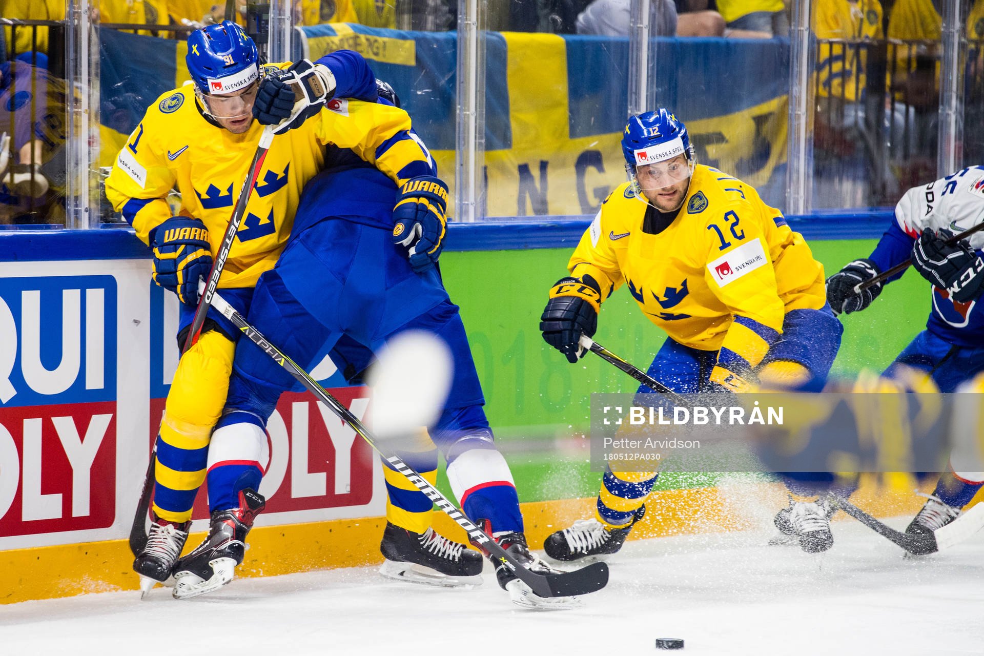 Sveriges Mikael Backlund och Johan Larsson