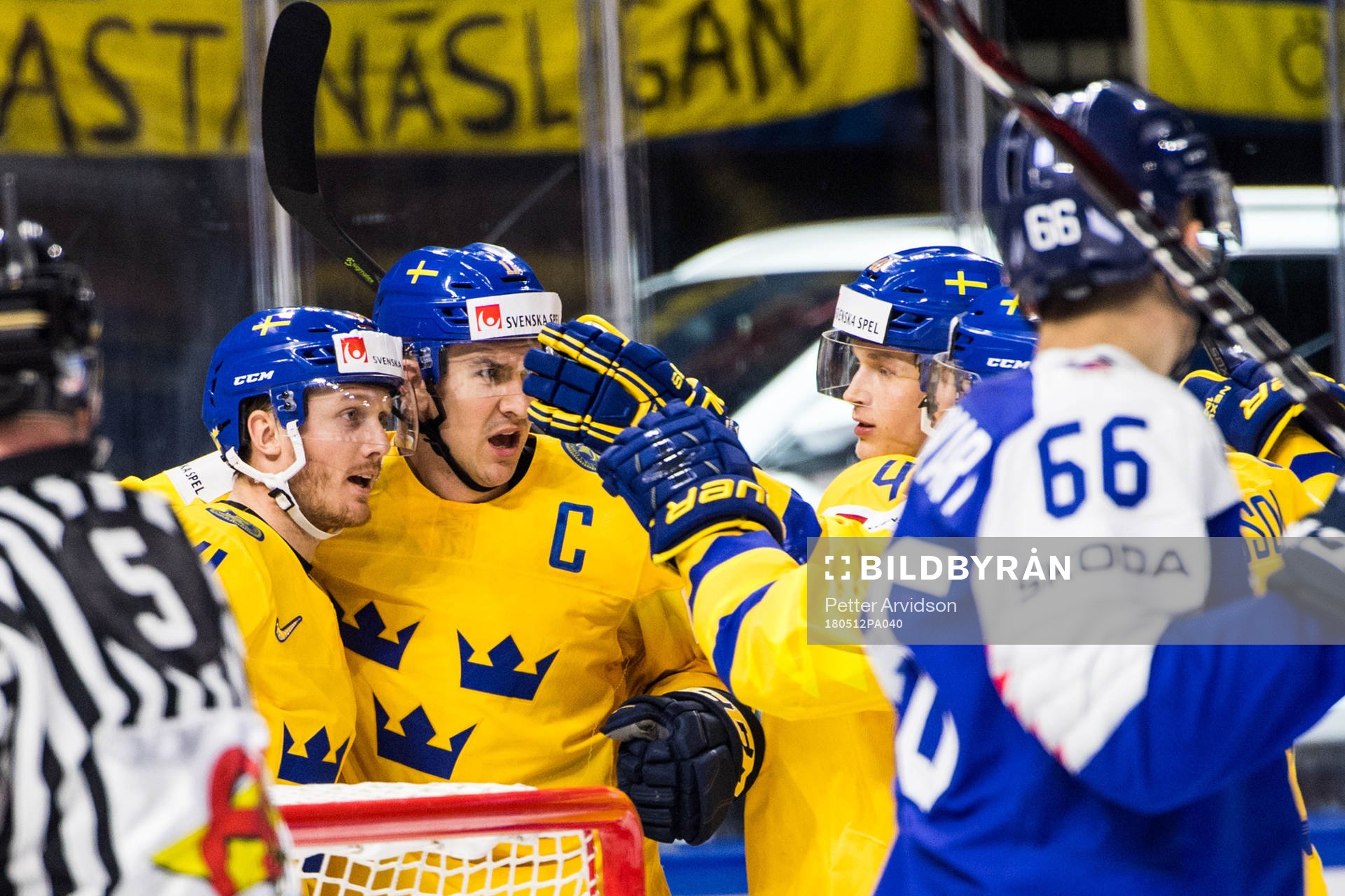 Sveriges Gustav Nyquist, Mikael Backlund och Elias