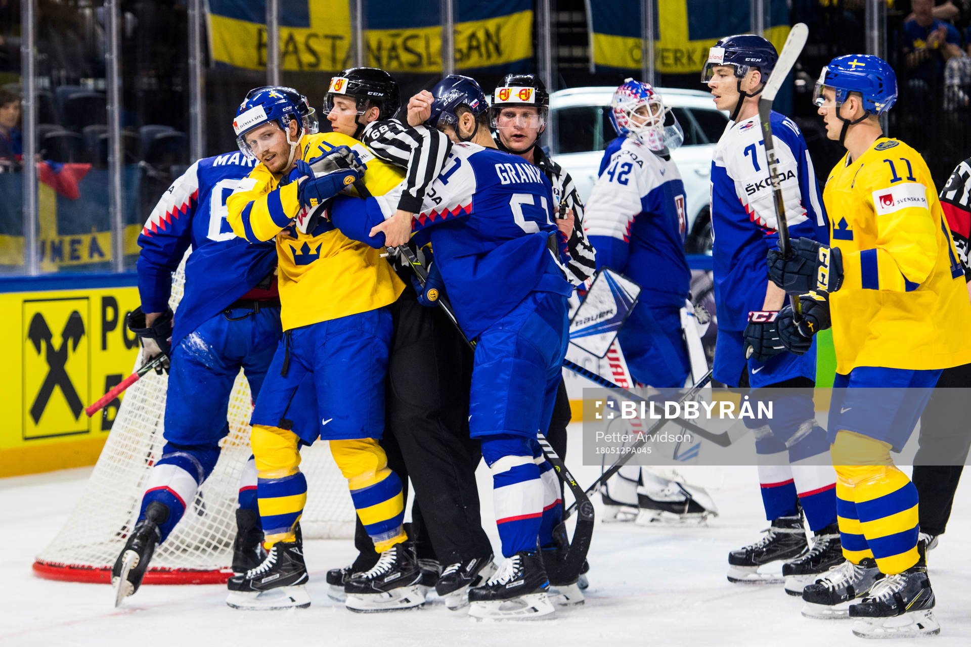 Sveriges Gustav Nyquist och Slovakiens Dominik Granak i