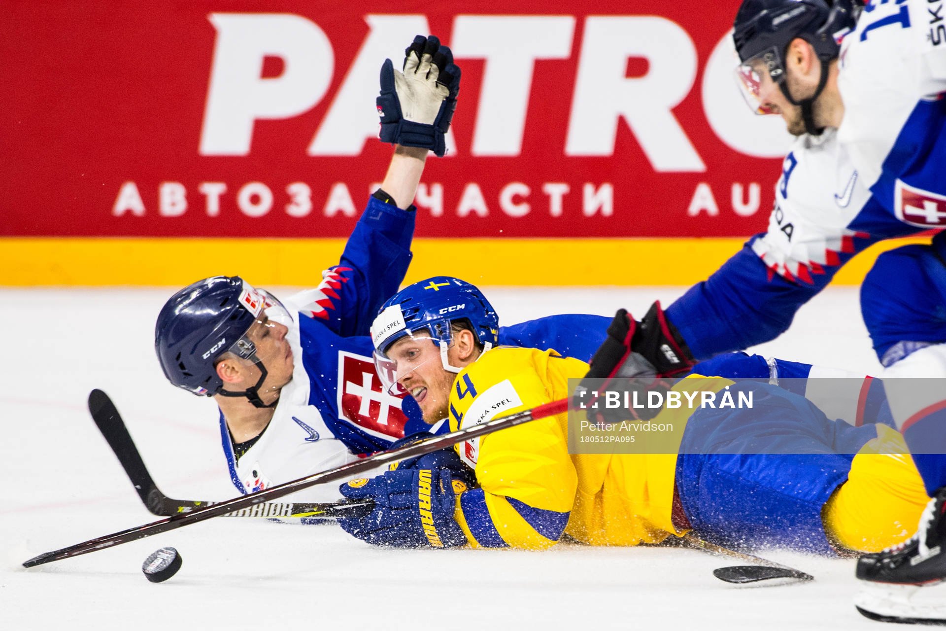 Sveriges Gustav Nyquist faller