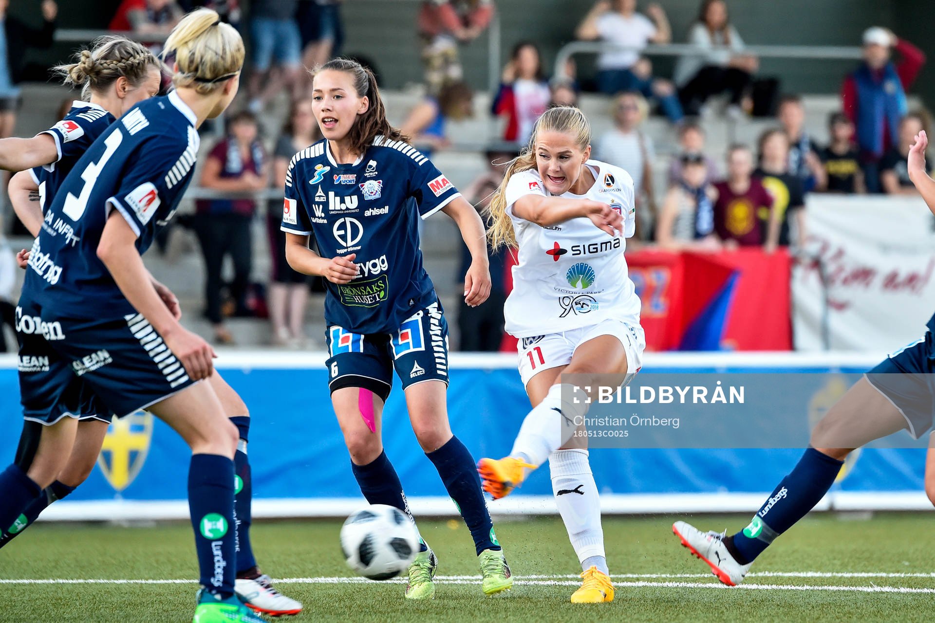 Rosengårds Lisa-Marie Utland  och Linköpings Elin