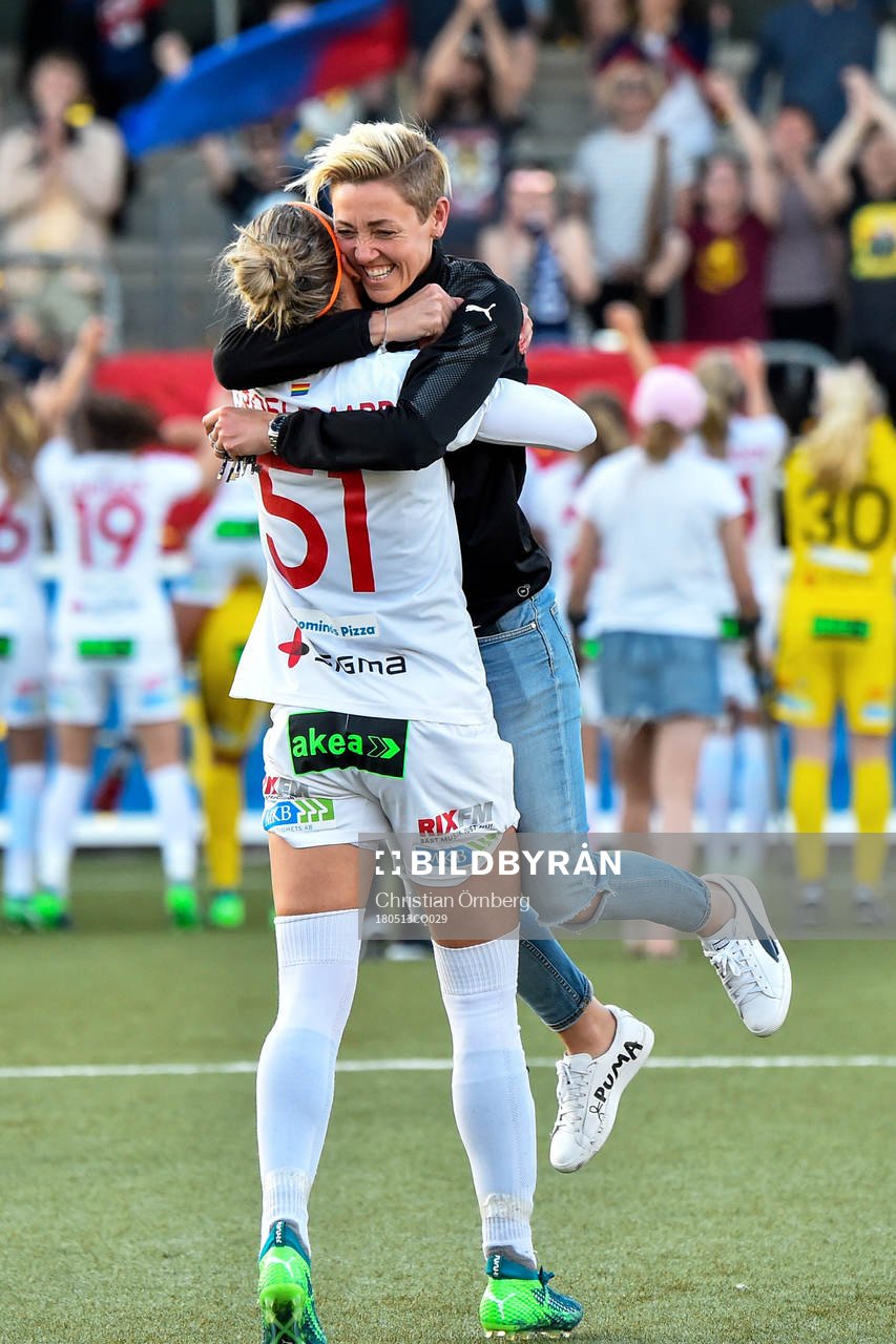 Rosengårds sportchef Therese Sjögran och Sanne