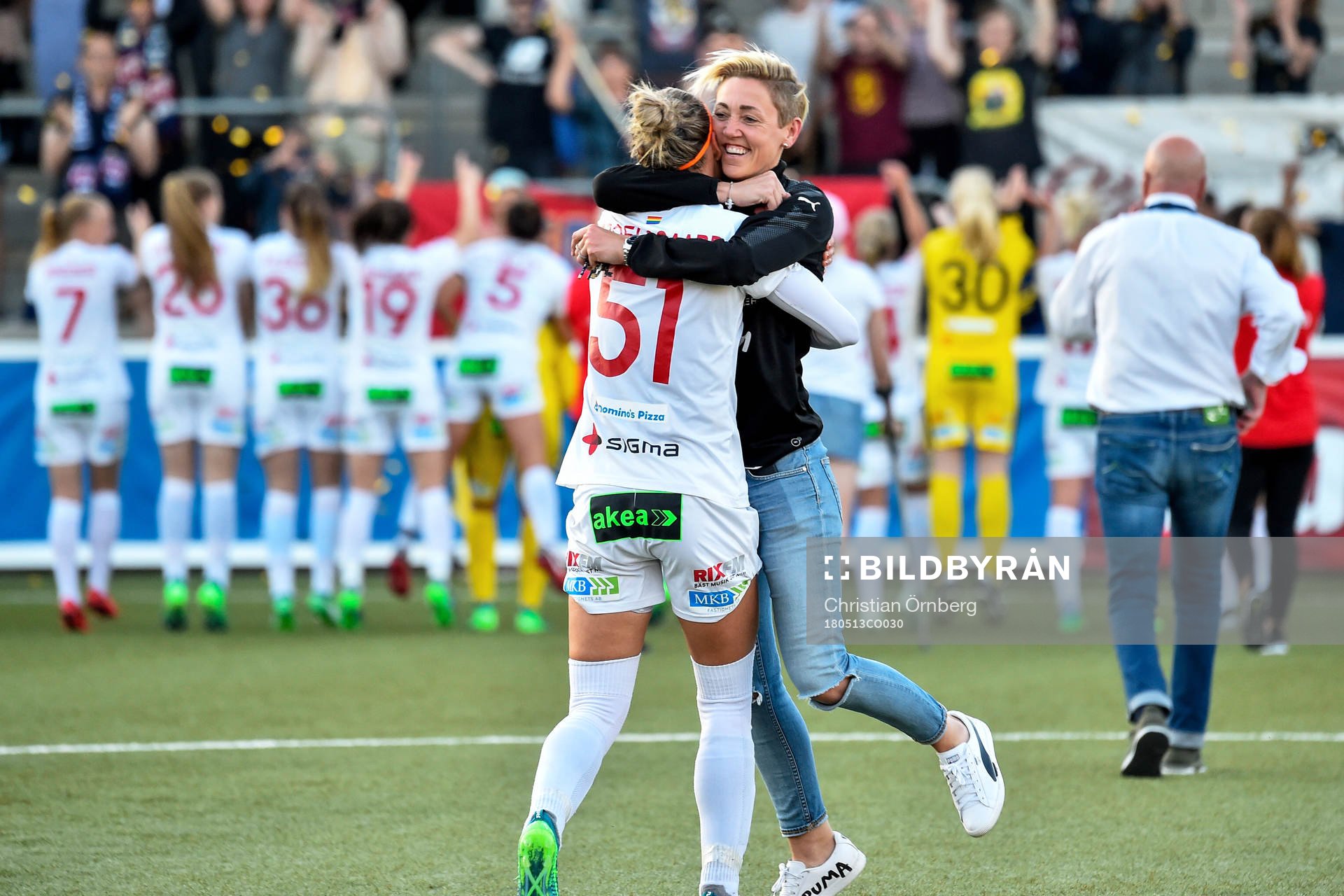 Rosengårds sportchef Therese Sjögran och Sanne