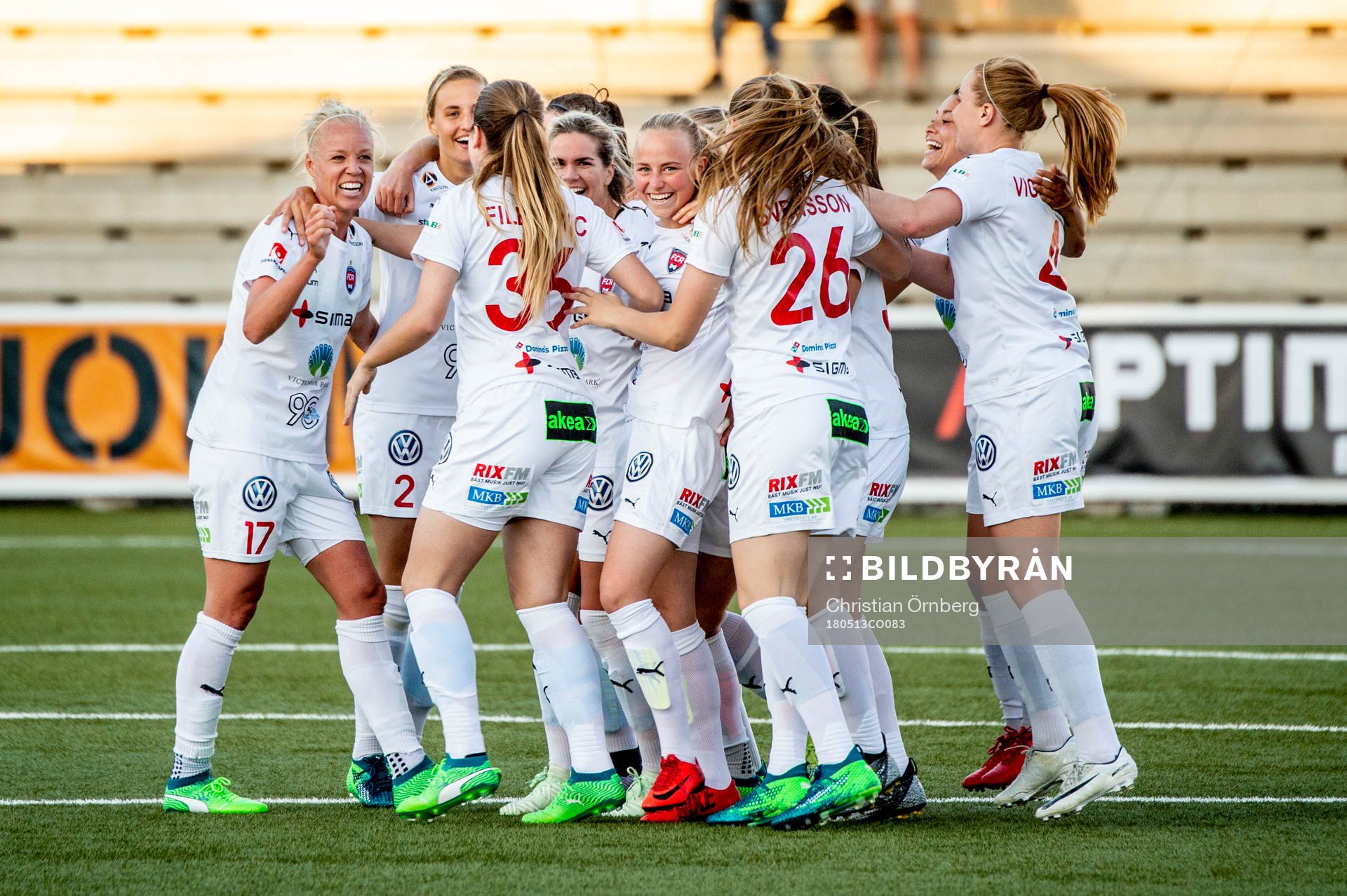 Rosengårds spelare jublar