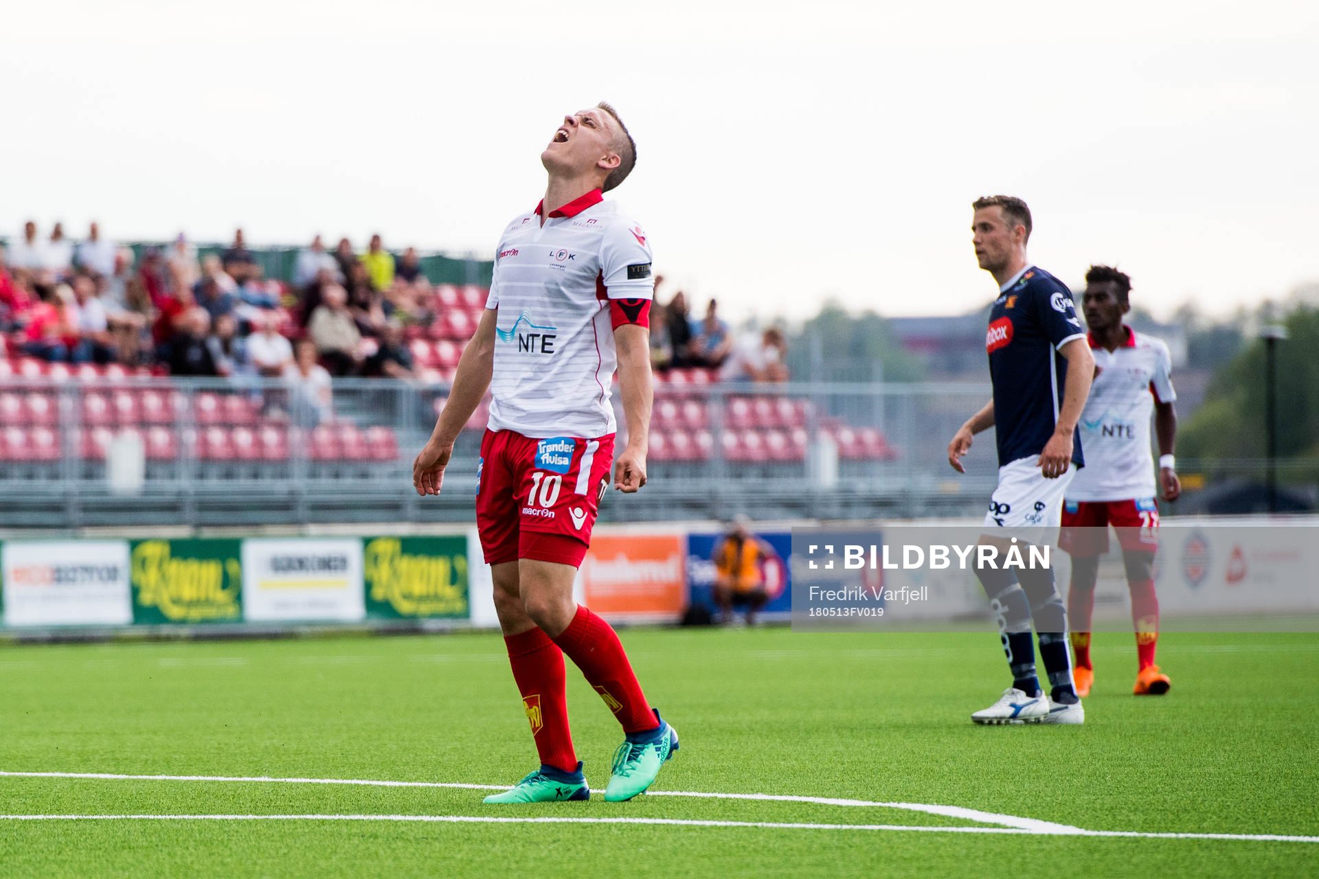 Jo Sondre Aas of Levanger reacts