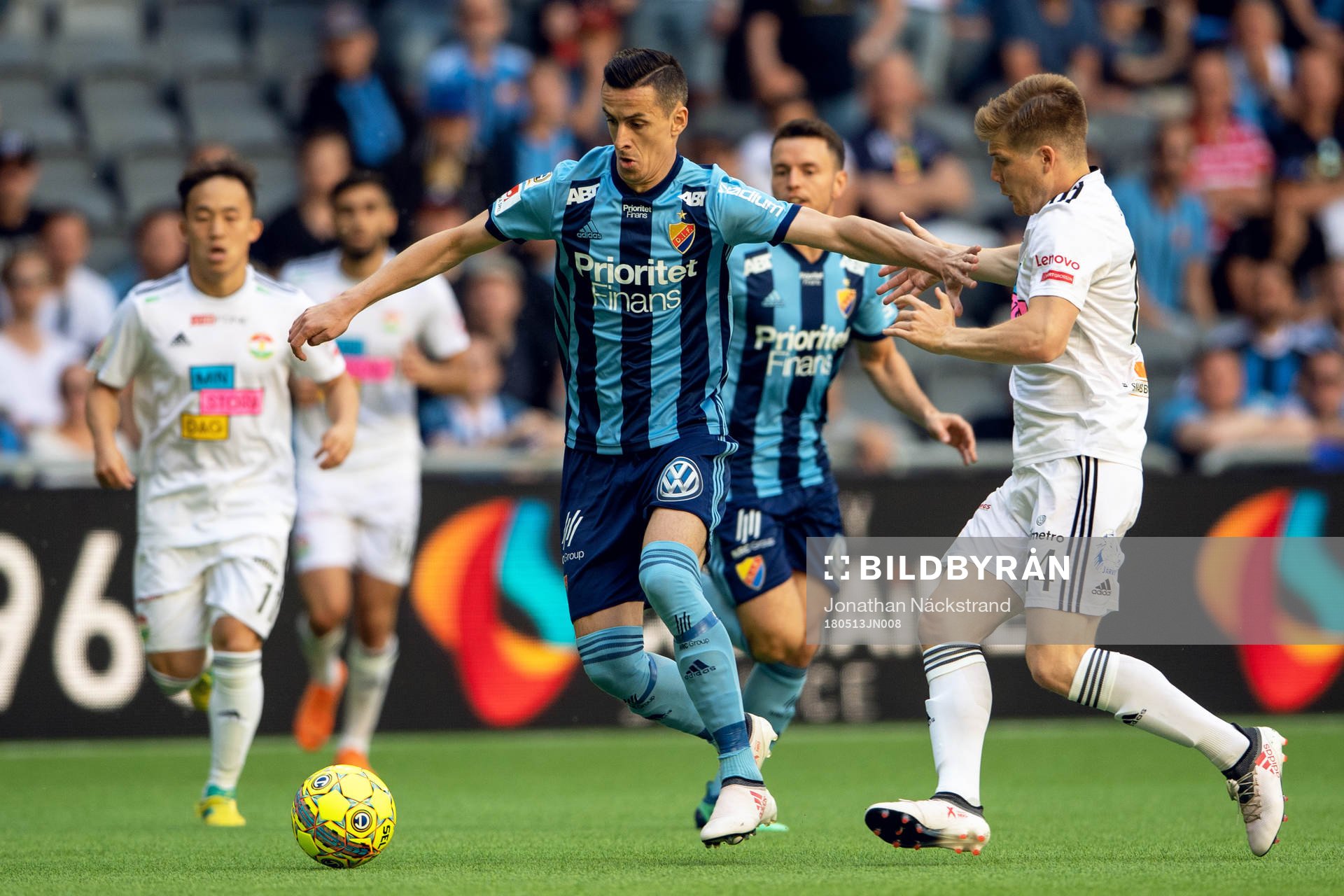 Djurgårdens Haris Radetinac och Dalkurds Oliver Berg