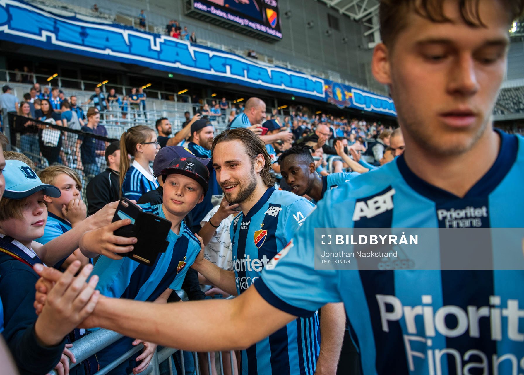 Djurgårdens Kevin Walker jublar